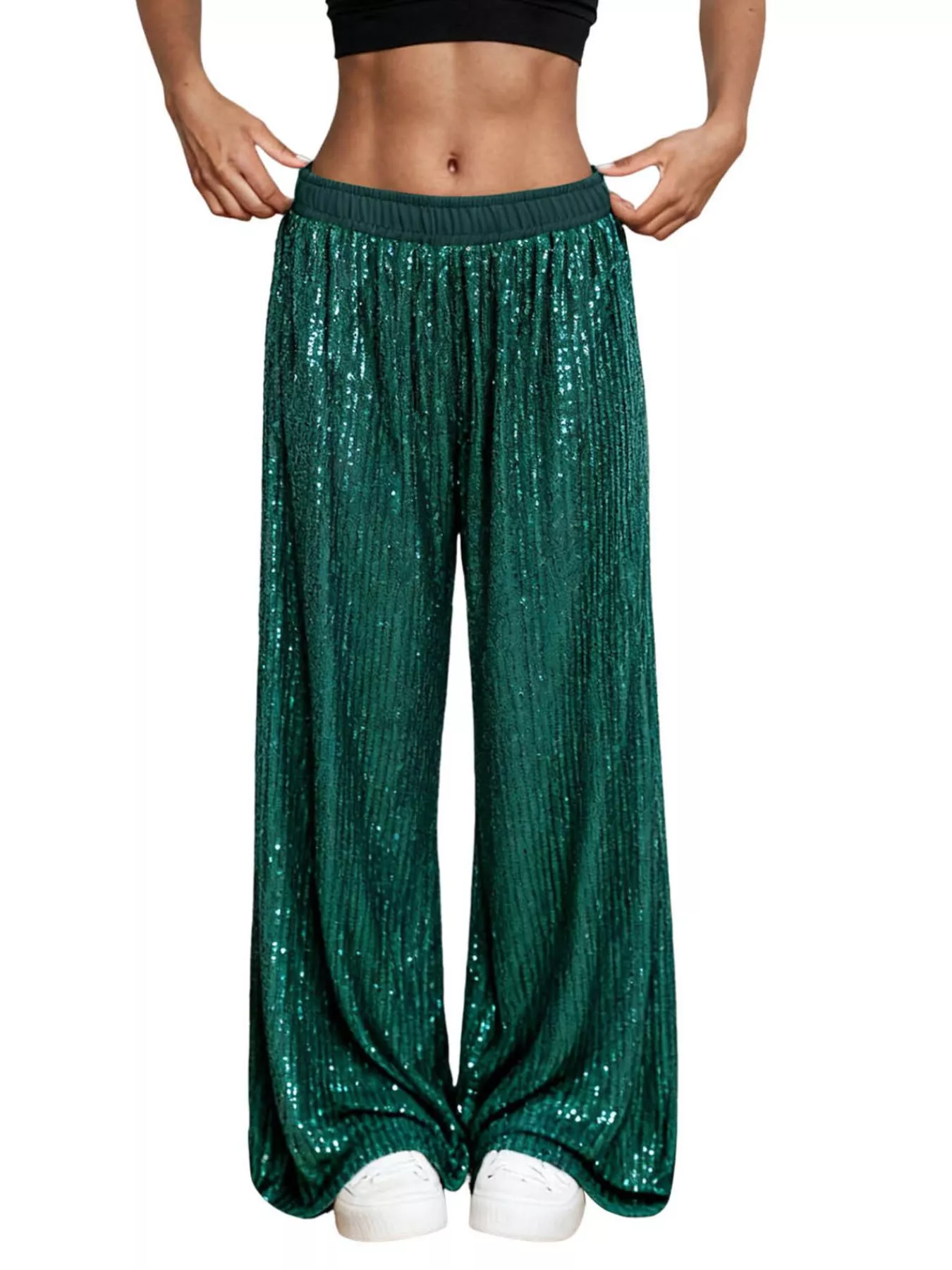 Sequin Wide-Leg Pants - Image 10