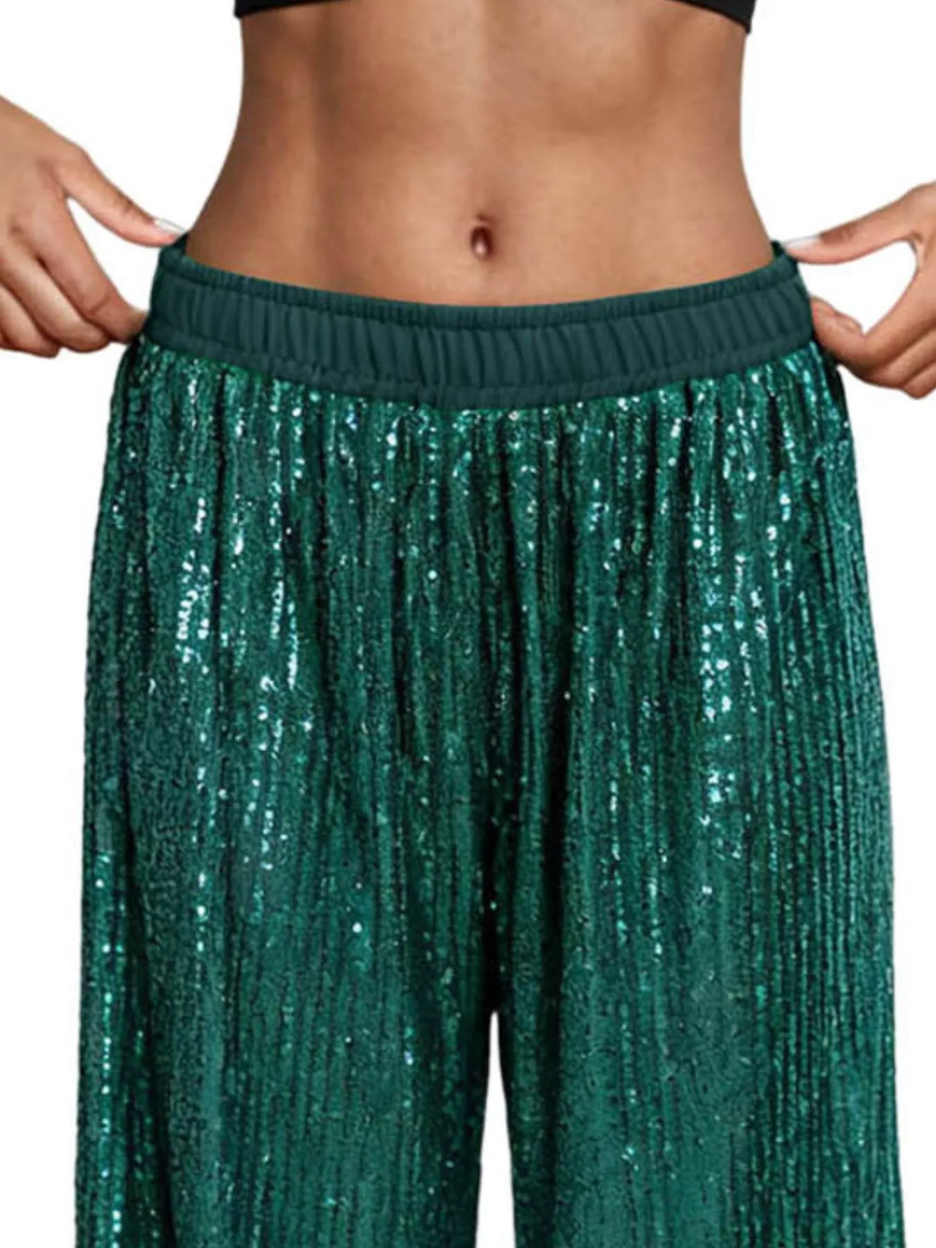 Sequin Wide-Leg Pants - Image 11