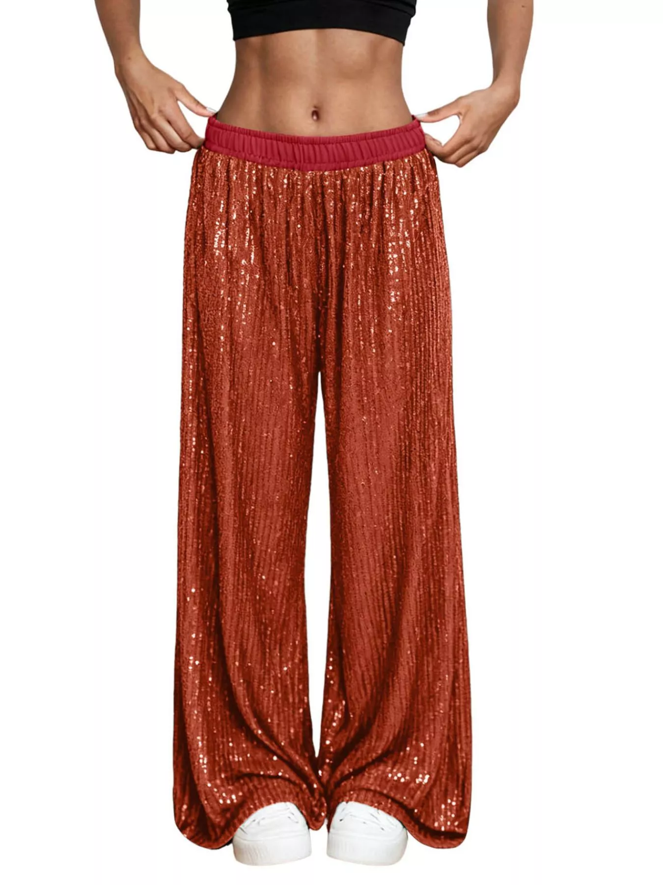 Sequin Wide-Leg Pants - Image 13