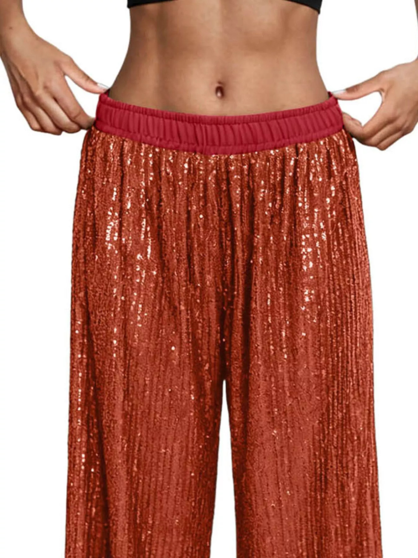 Sequin Wide-Leg Pants - Image 14