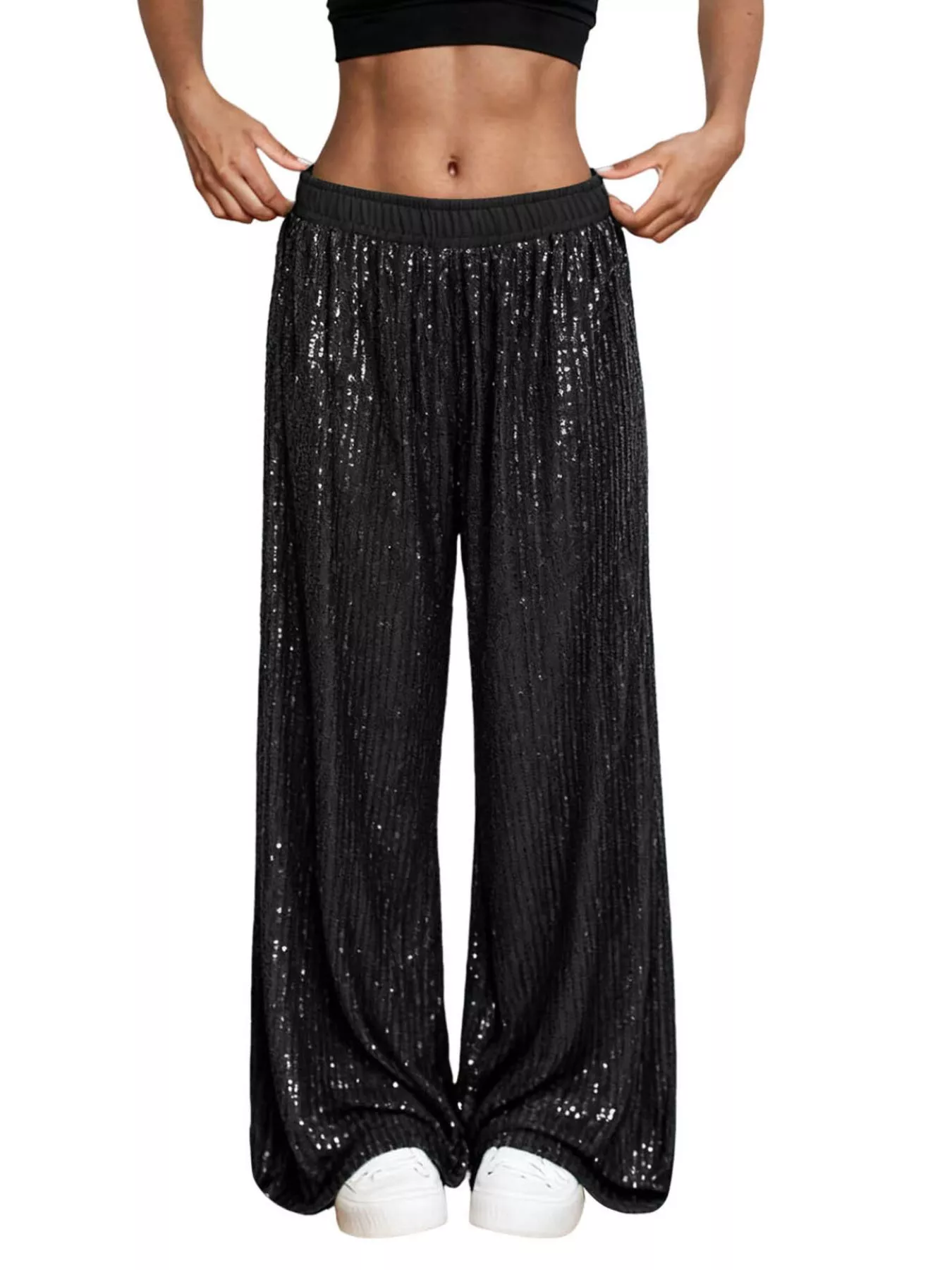 Sequin Wide-Leg Pants - Image 16
