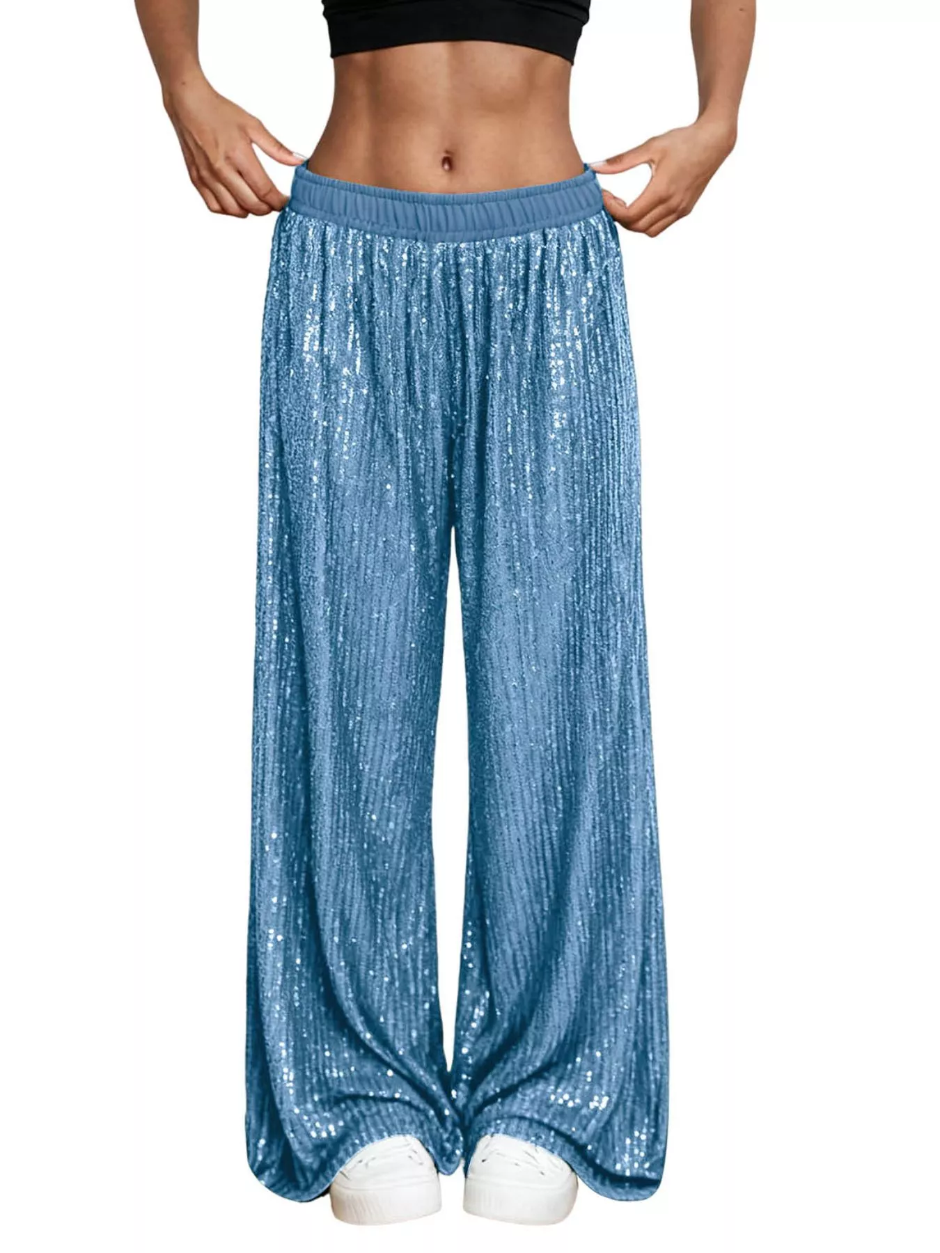 Sequin Wide-Leg Pants - Image 19