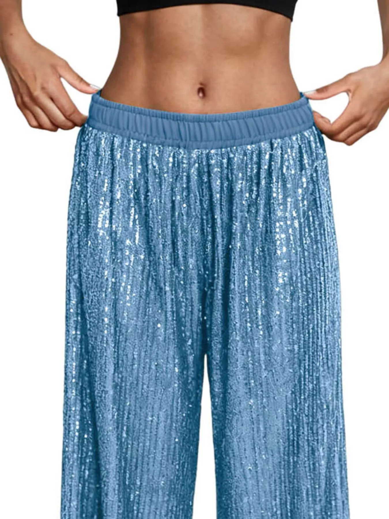 Sequin Wide-Leg Pants - Image 20