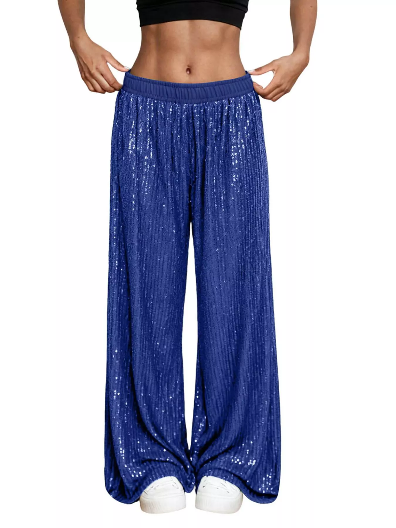 Sequin Wide-Leg Pants - Image 4