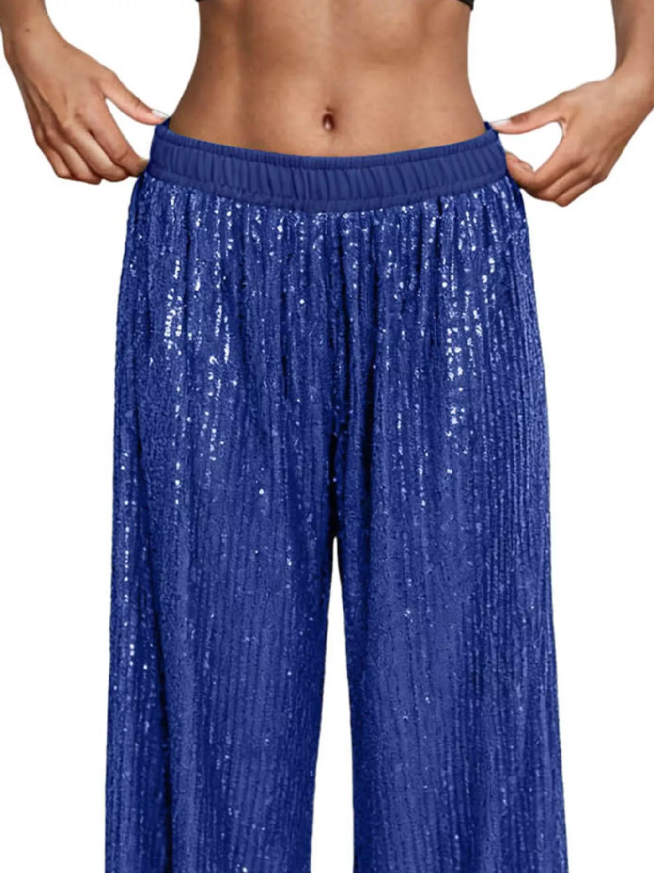 Sequin Wide-Leg Pants - Image 5