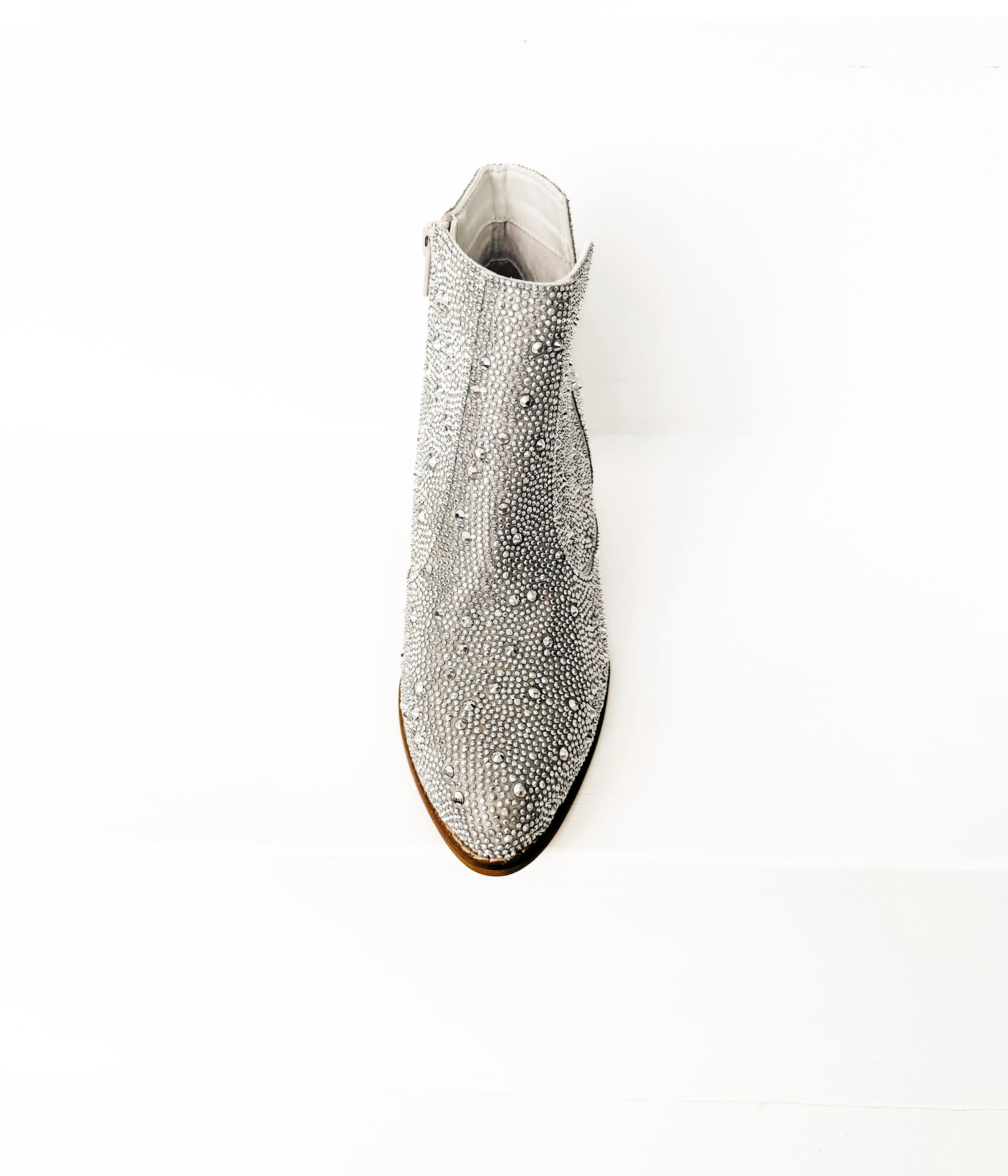 Shine Star Rhinestone Bootie in Silver - Image 20
