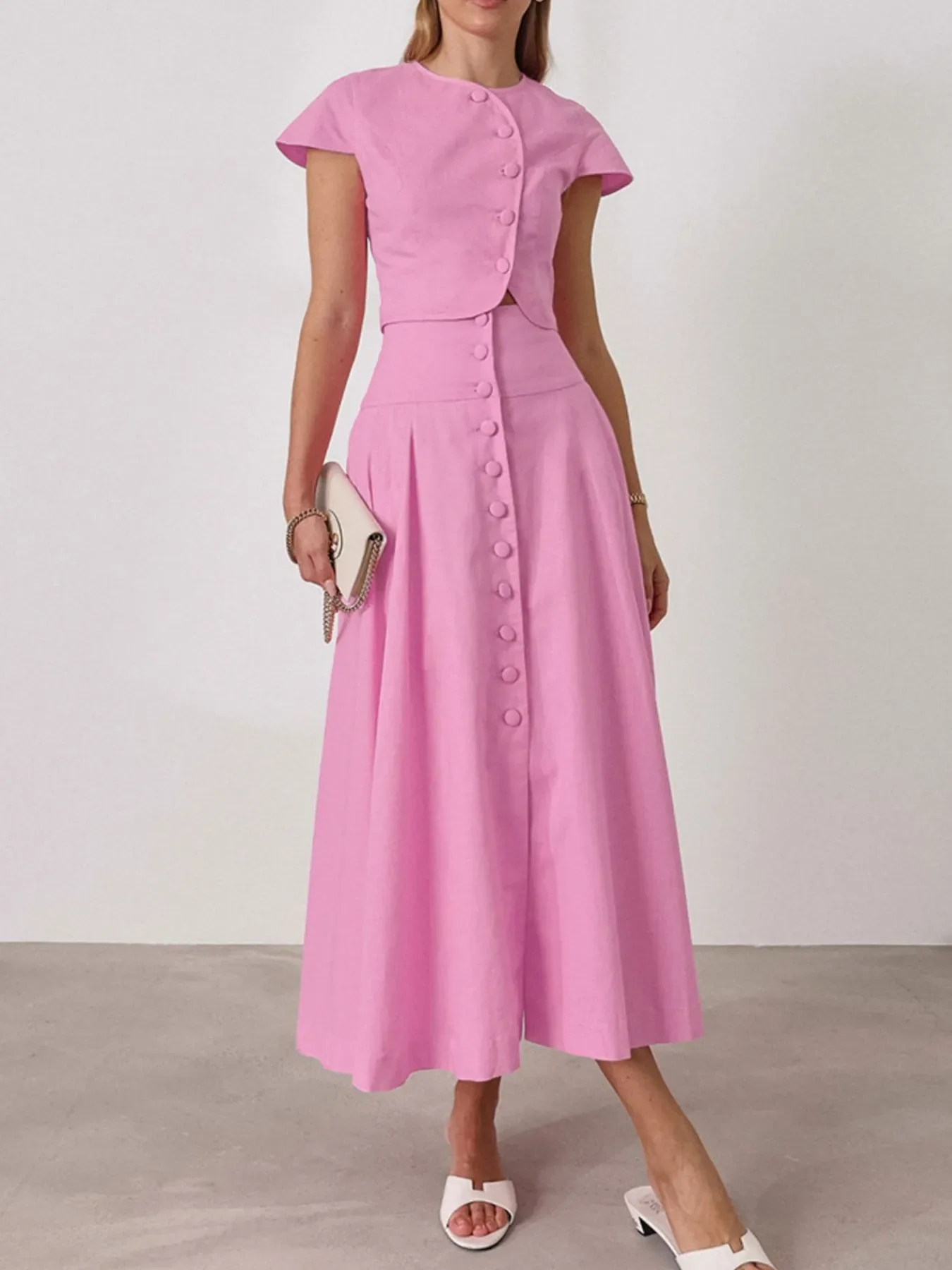 Short Sleeve Top and Skirt set - Image 6