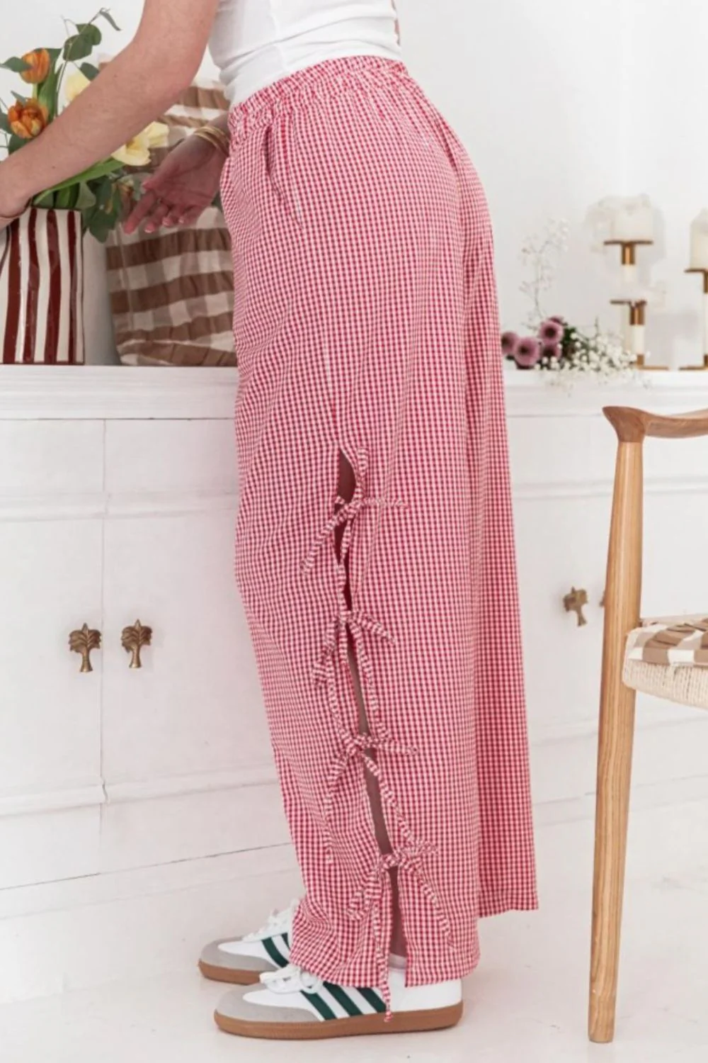 Side Tied Pants with Pockets - Image 5