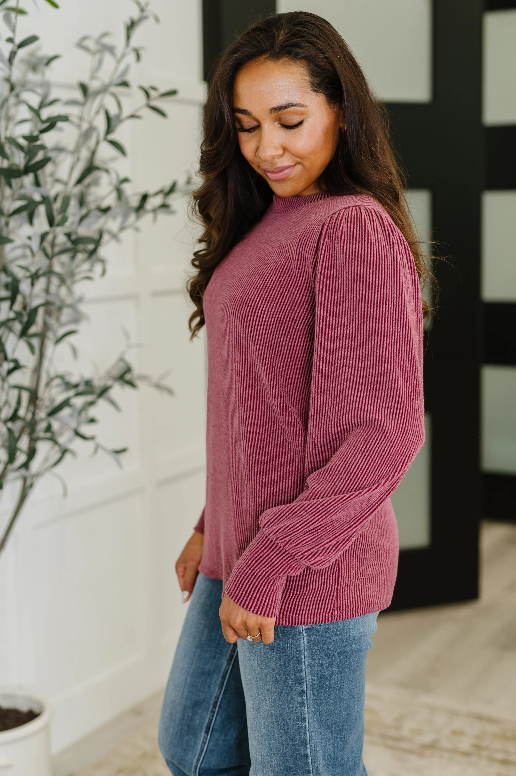 Simply Styled Balloon Sleeve Knit Top - Image 5