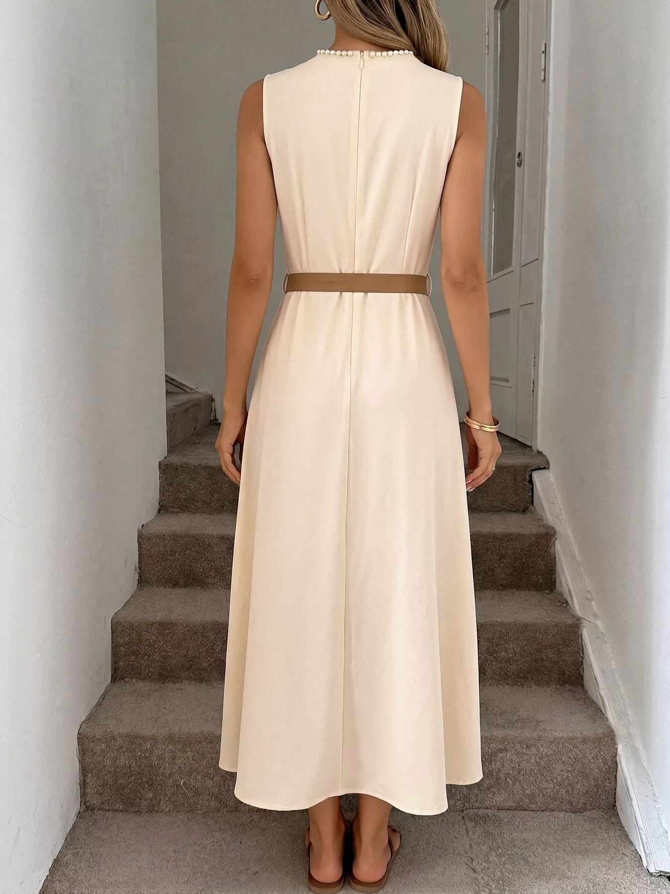 Sleeveless A-Line Midi Dre - Image 6