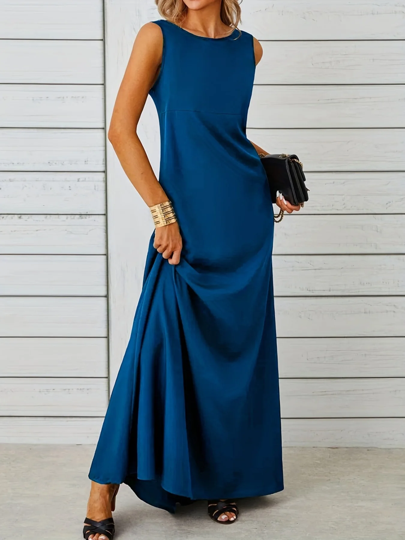 Sleeveless Flowy Maxi Dress - Image 5
