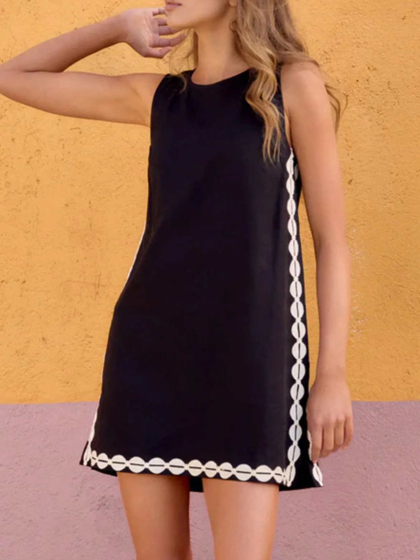 Sleeveless Geometric Print Mini Dress - Image 6
