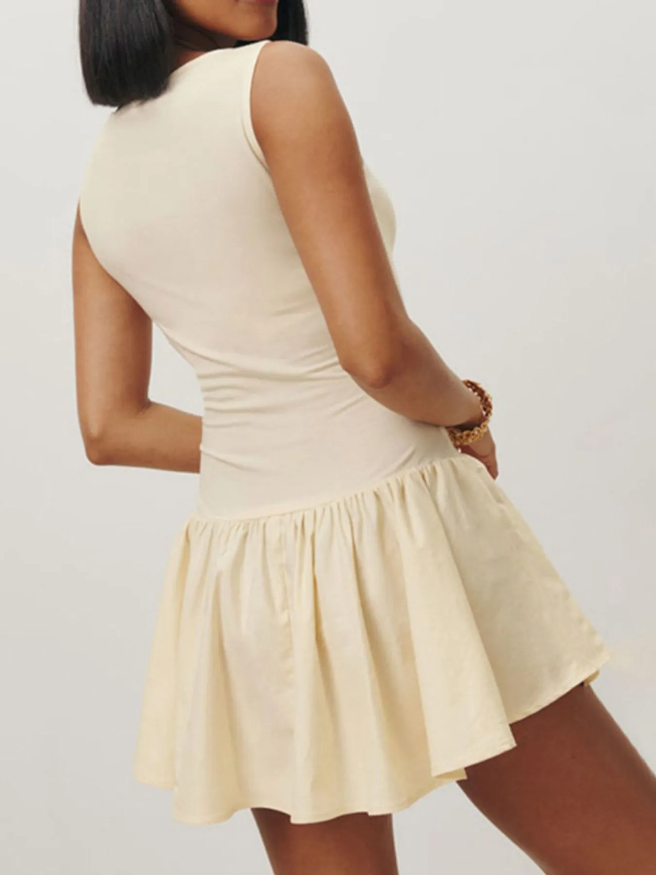 Sleeveless Ruched Mini Tank Dress - Image 6