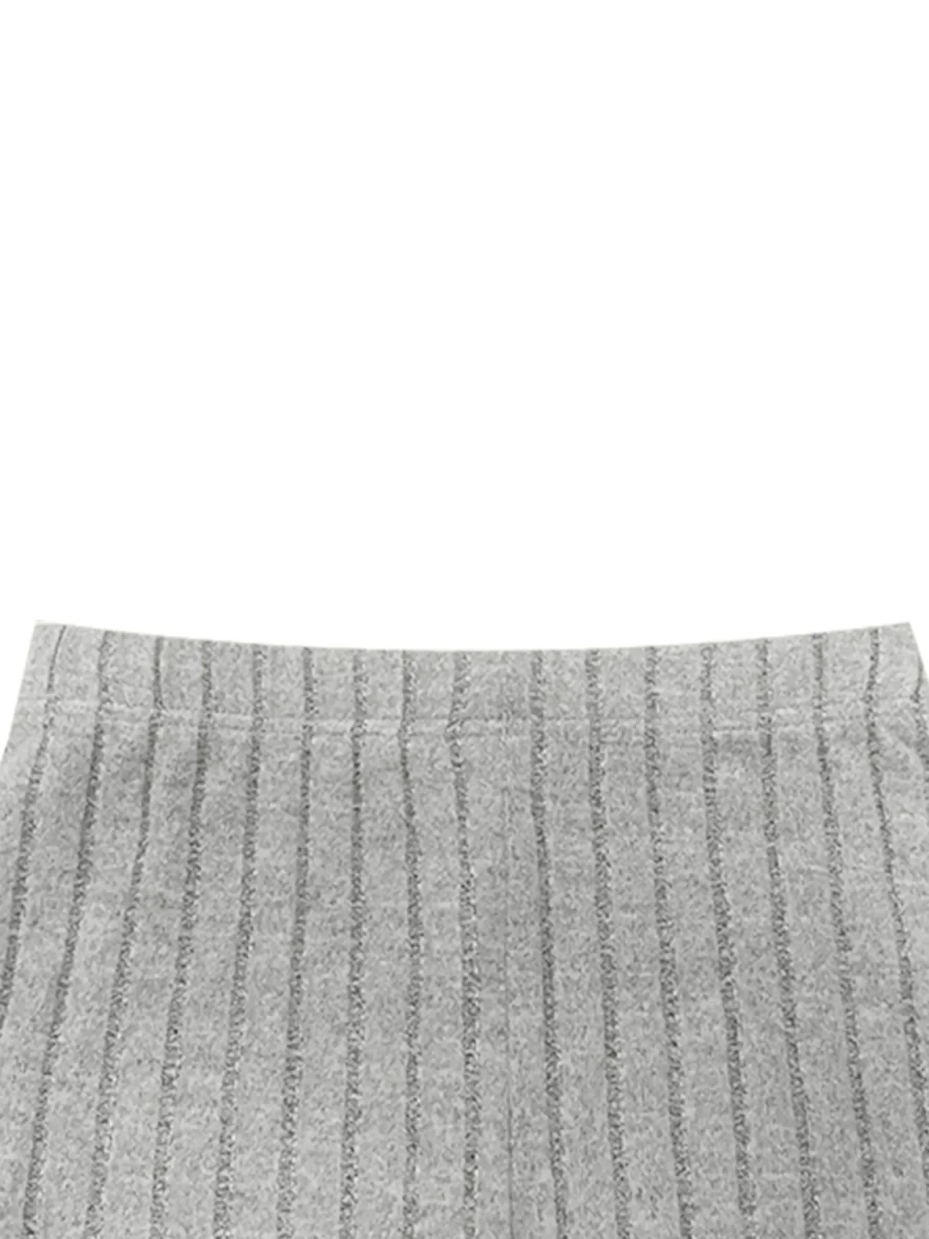 Slit V-Neck Ribbed Top and Pants Set - Image 10
