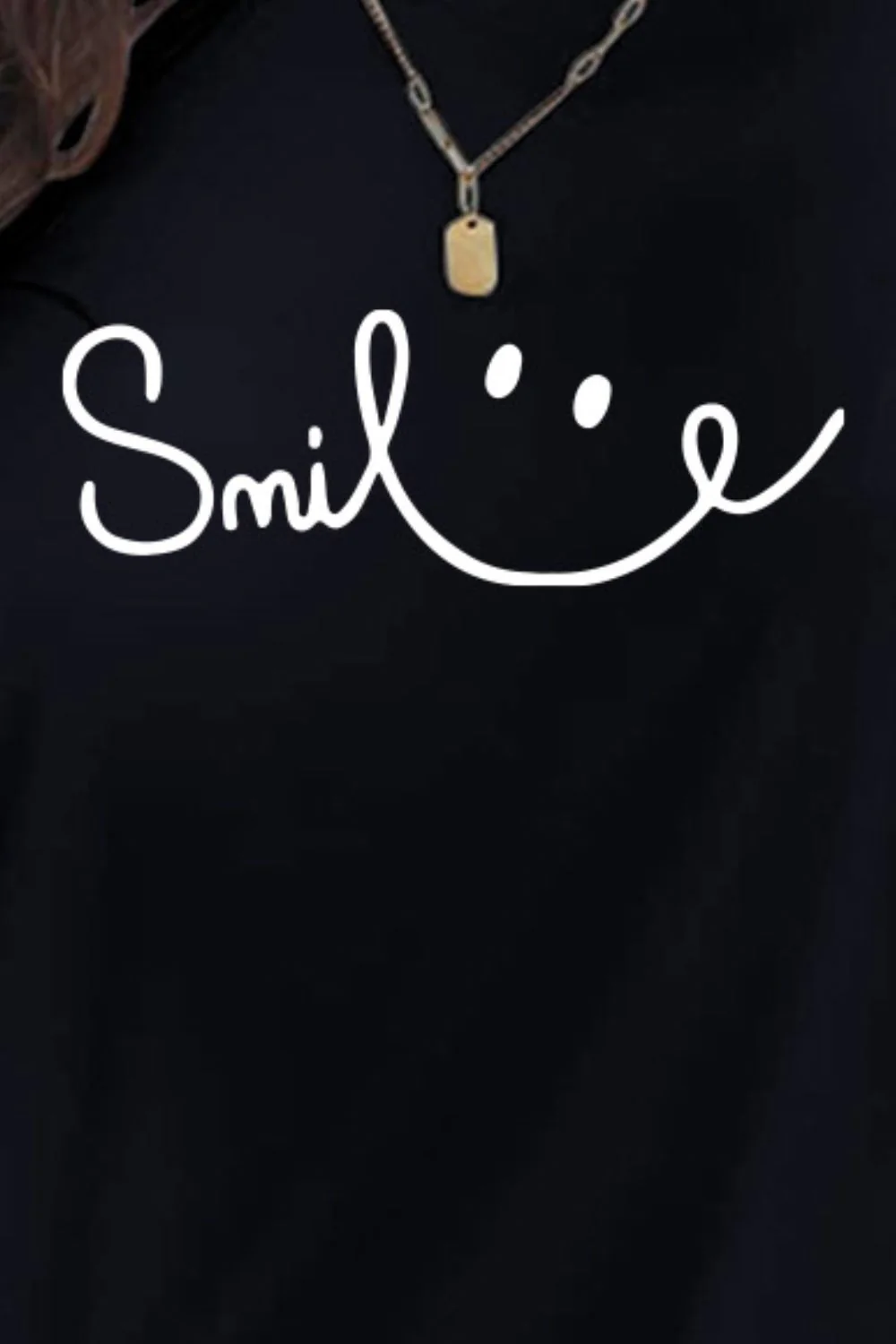 SMILE Round Neck Short Sleeve T-Shirt - Image 15