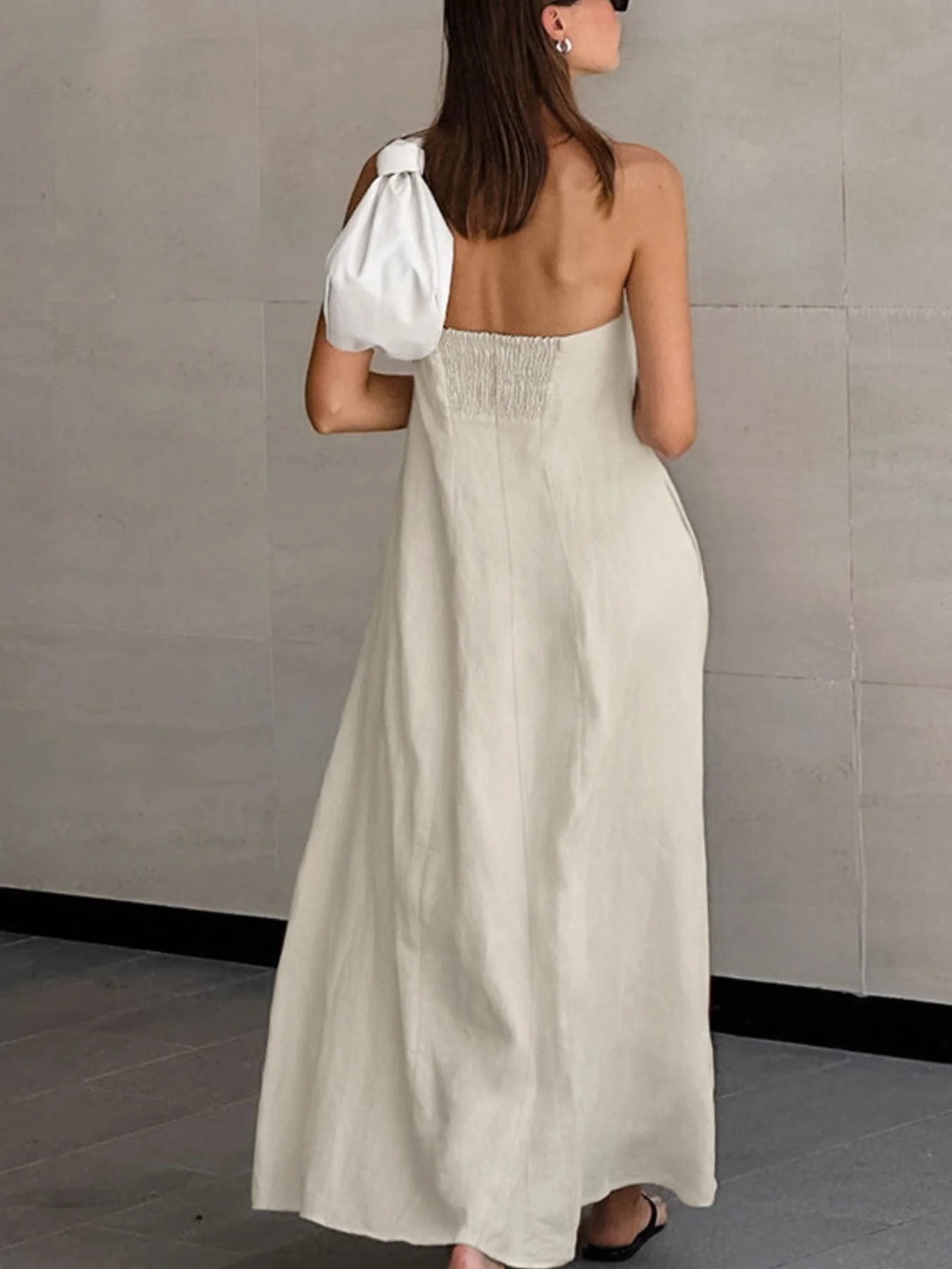 Smocked Back Tube Dress - Image 3