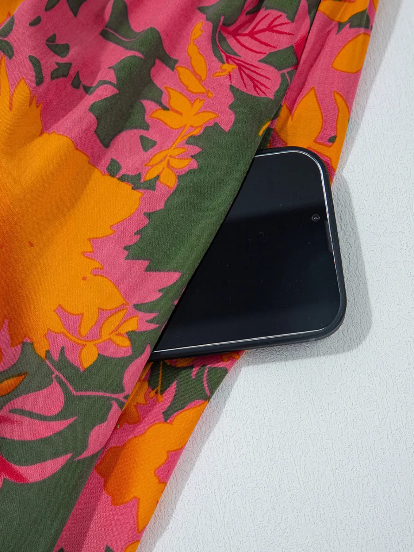 Smocked Floral Print Long Sleeve Maxi Dress - Image 9