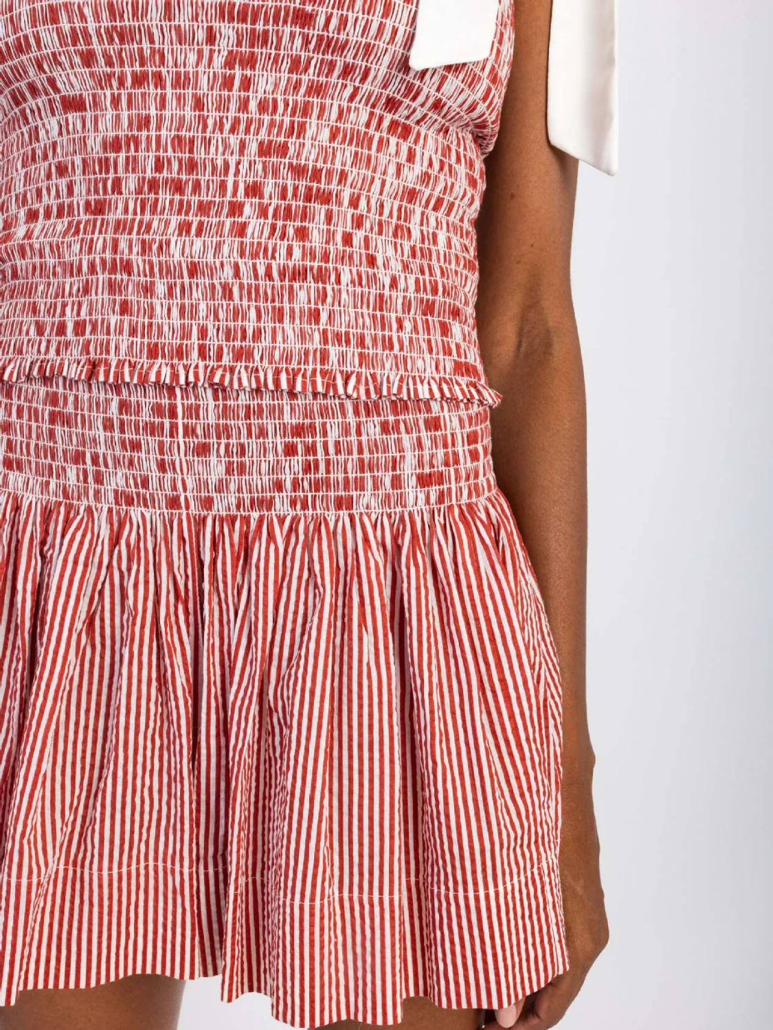 Smocked Tie Shoulder Cami and Shorts Set - Image 14