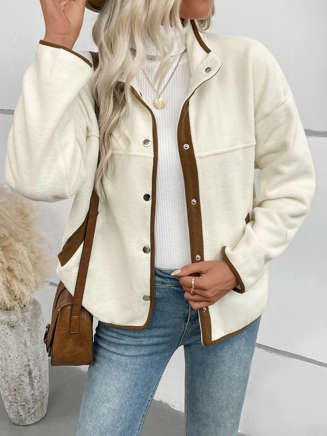 Snap Down Long Sleeve Jacket - Image 4