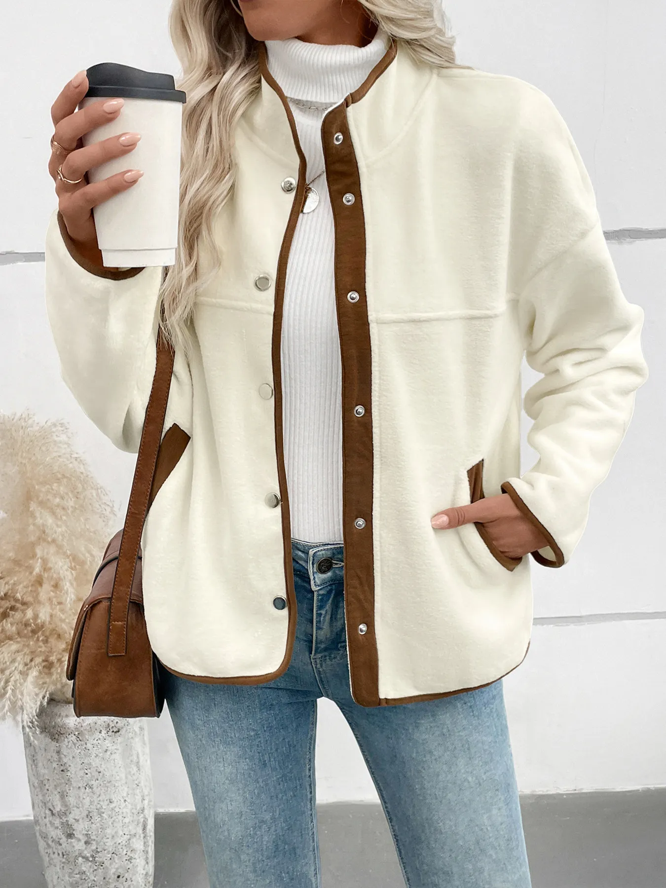 Snap Down Long Sleeve Jacket - Image 5