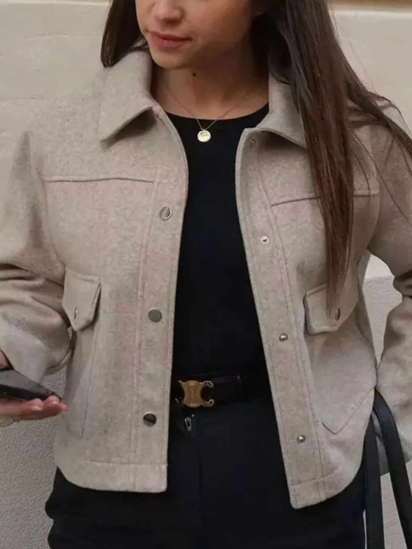 Snap Down Long Sleeve Jacket - Image 10