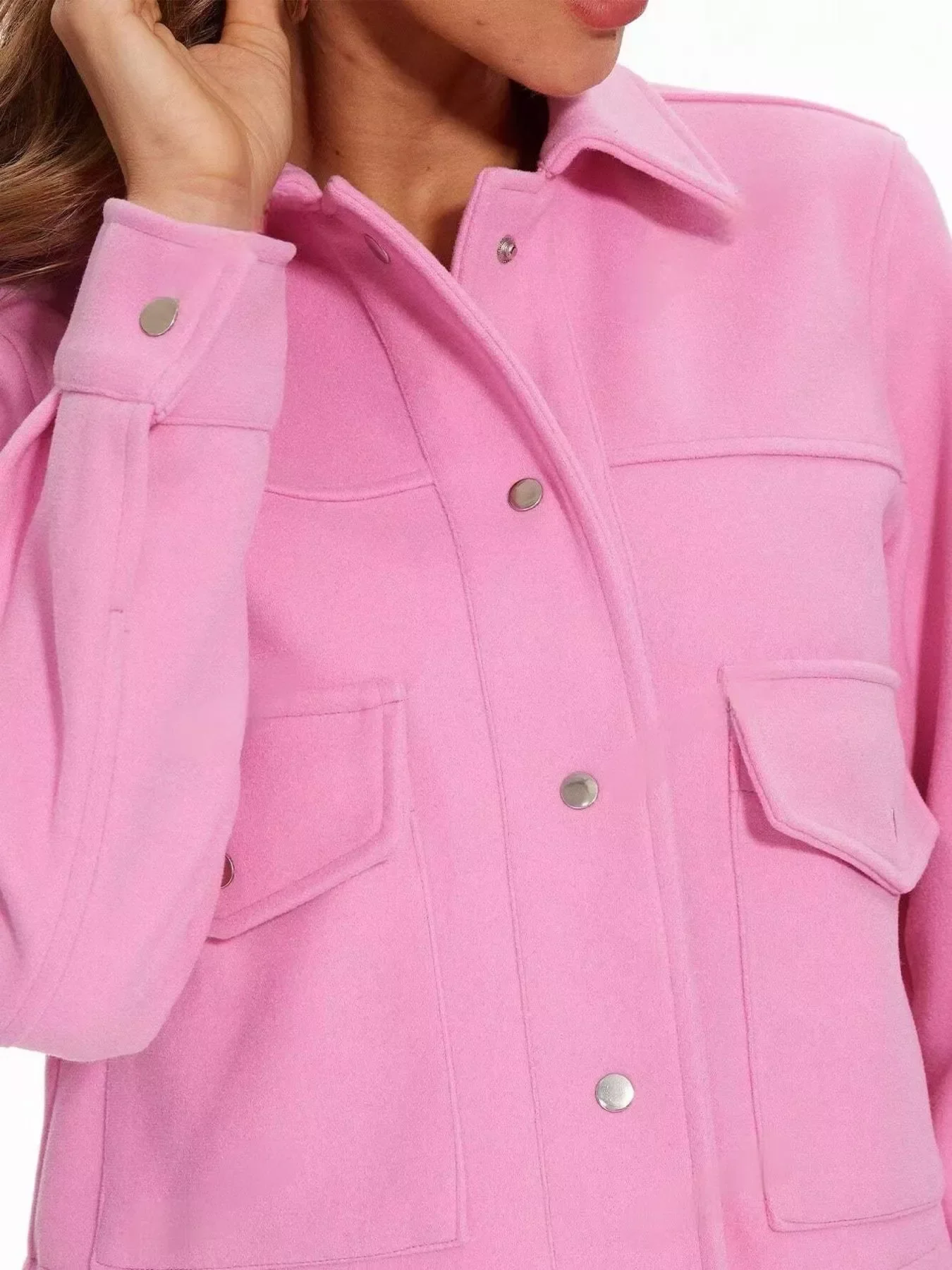 Snap Down Long Sleeve Jacket - Image 13