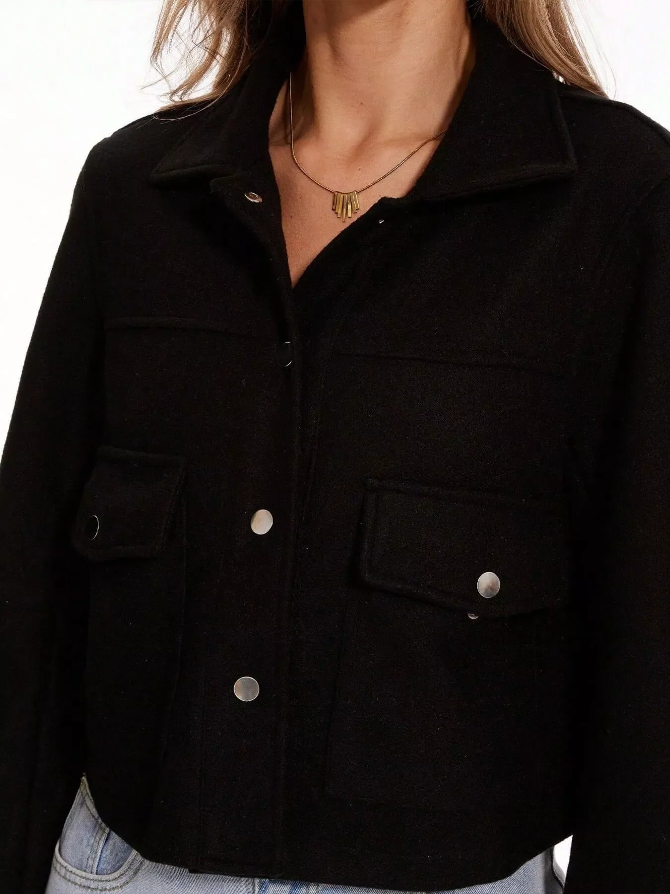 Snap Down Long Sleeve Jacket - Image 16