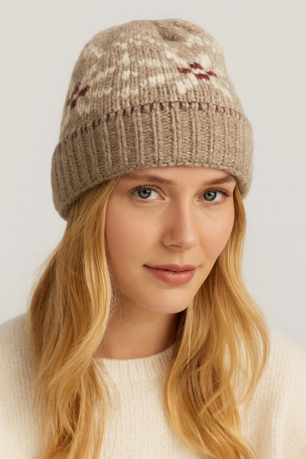 Snow Flake Beanie - Image 2
