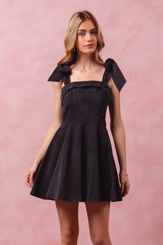 SO ME Fit and Flare Washed Gameday Dress - Image 4