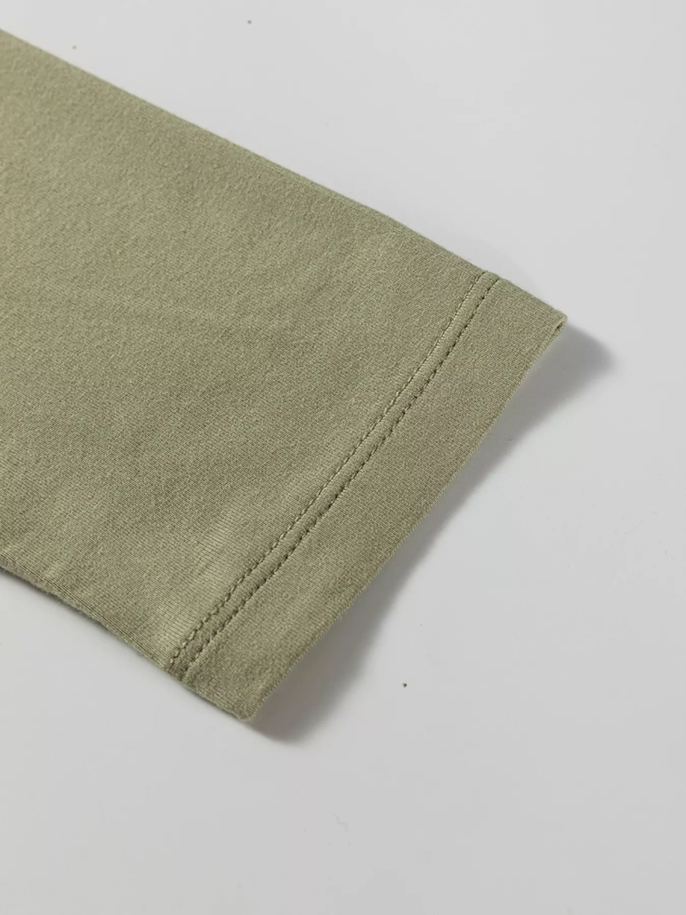 Solid Color Long Sleeve Fitted Top - Image 7