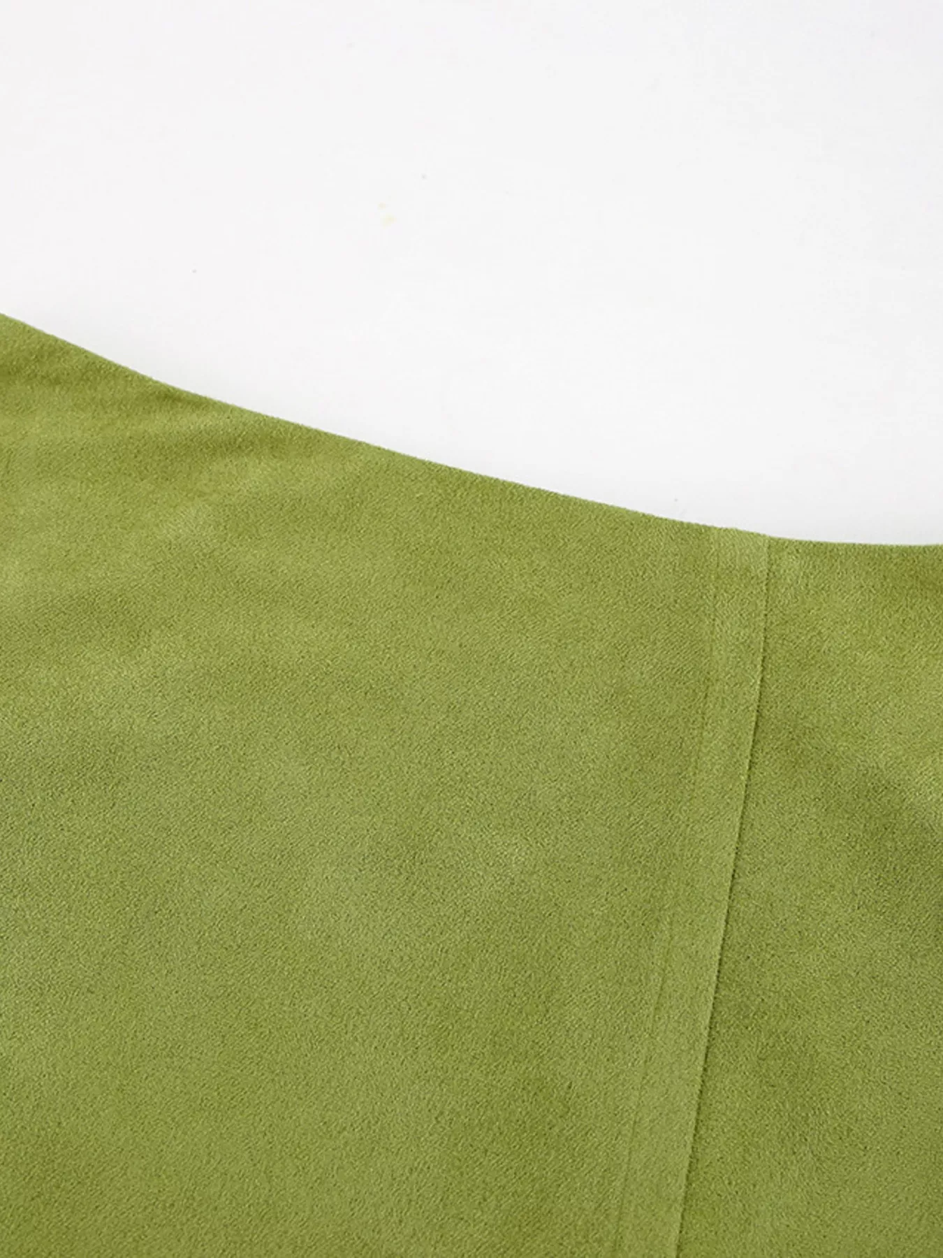 Solid Color Midi Skirt - Image 8