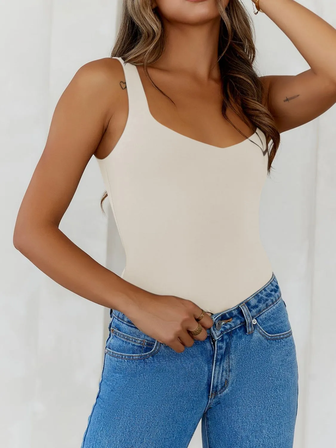 Solid Color Wide Strap Cami - Image 7