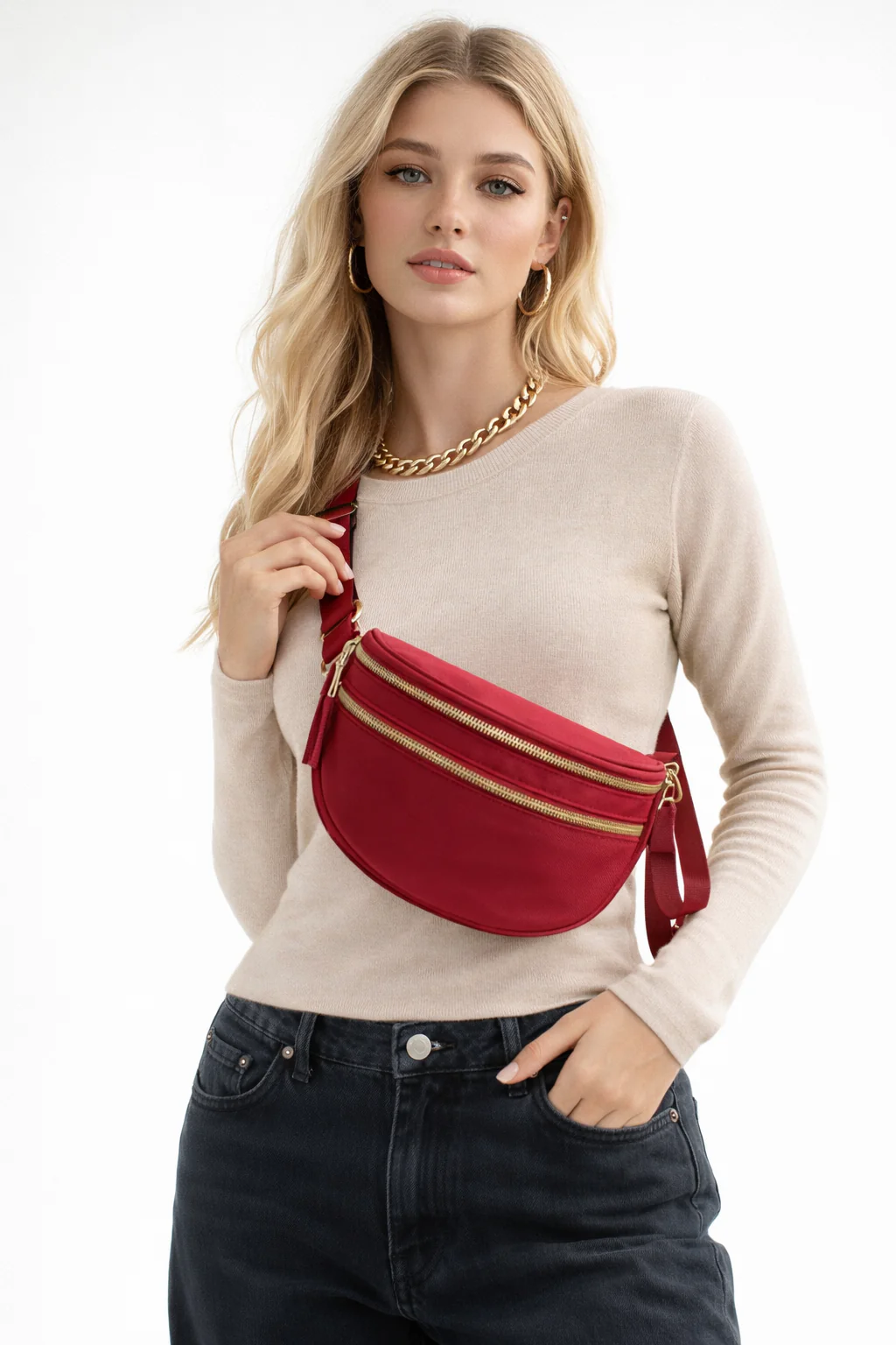 Solid Crossbody Bag - Image 24