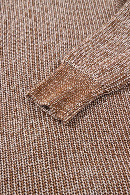 Solid Knit Open-Front Pocketed Cardigan - Image 7