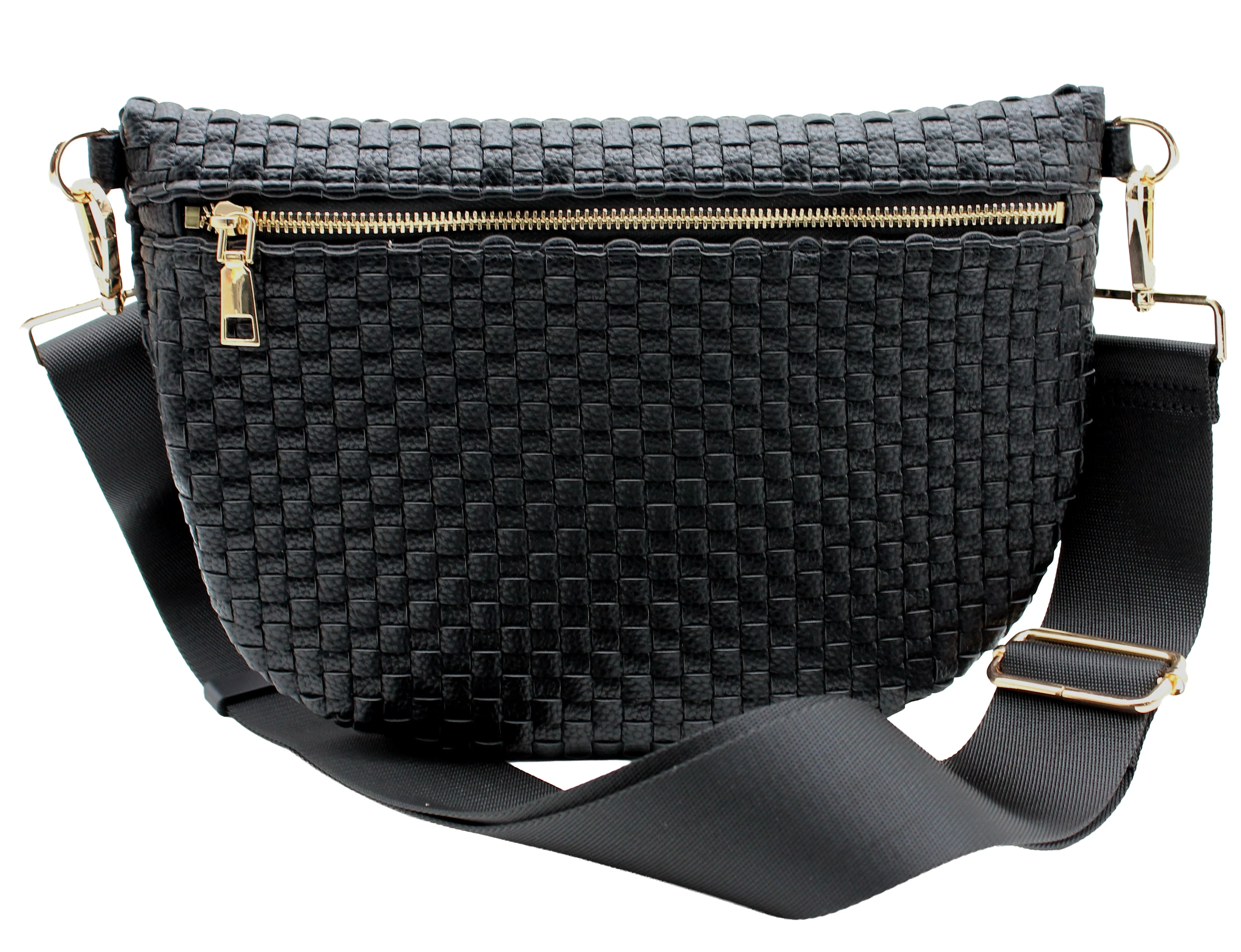 Solid PU Crossbody Bag - Image 2