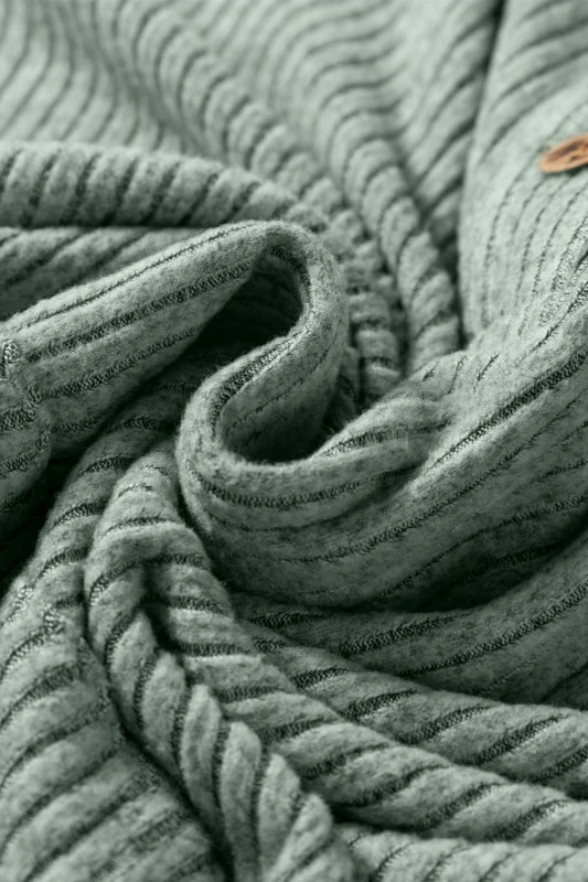 Solid Ribbed Knit Drop Shoulder Henley Top - Image 20