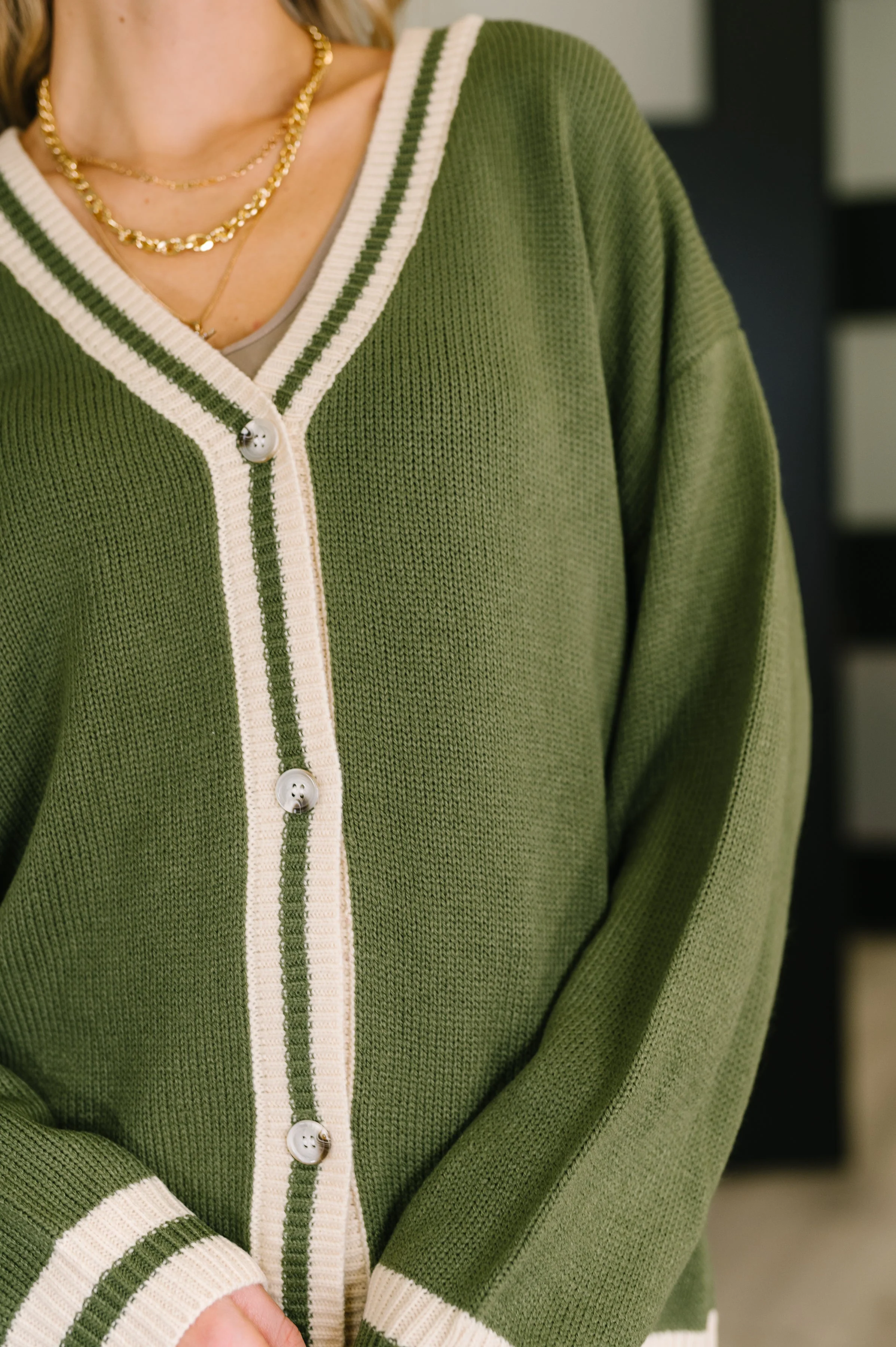 Something Simple Full Front Button Down Cardigan - Image 2