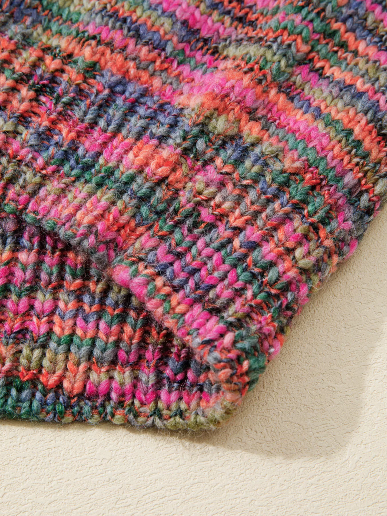 Space Dye Yarn Crew Neck Sweater - Image 6