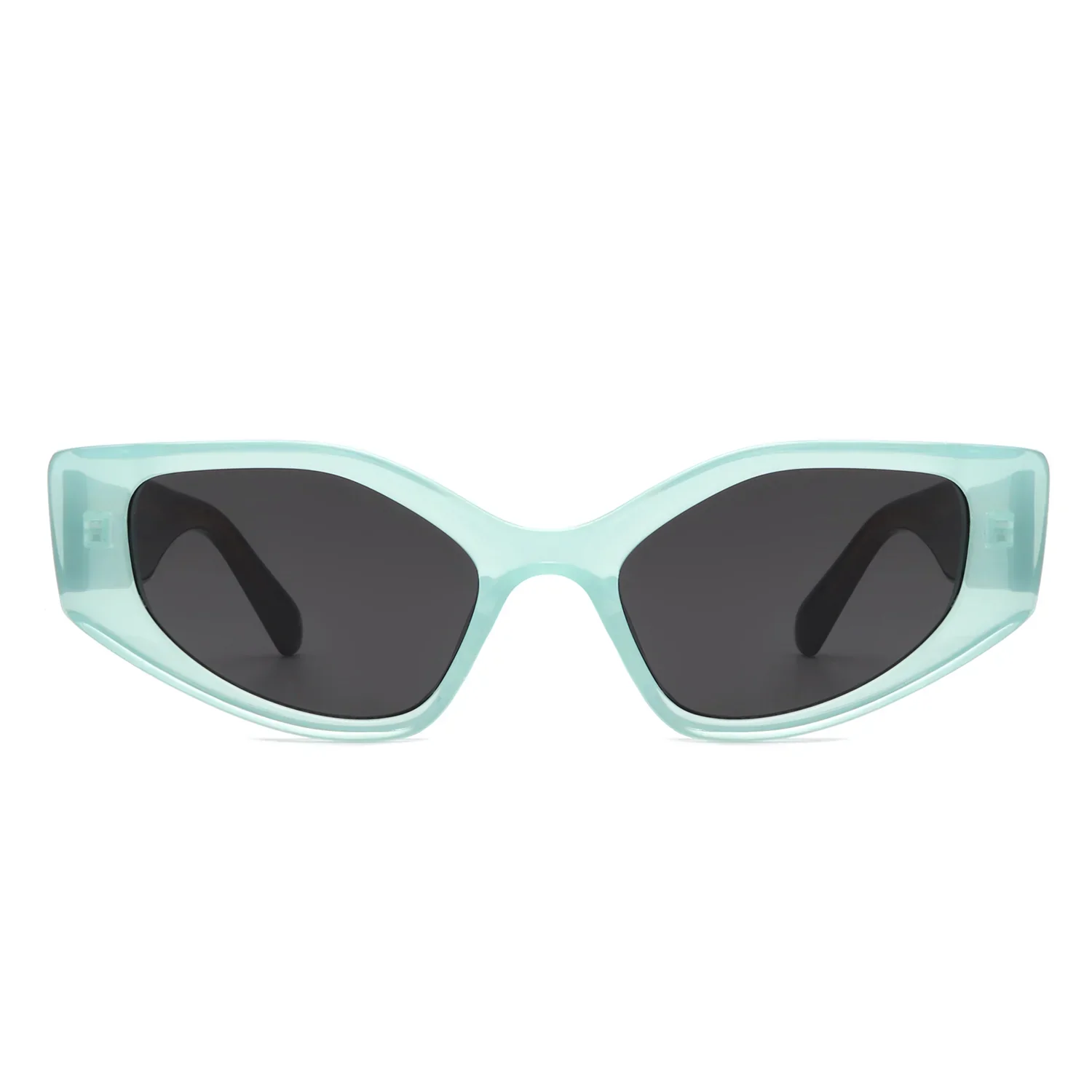 Sparkle - Geometric Rectangle Retro Cat Eye Women's Fashion Sunglasses - Image 7