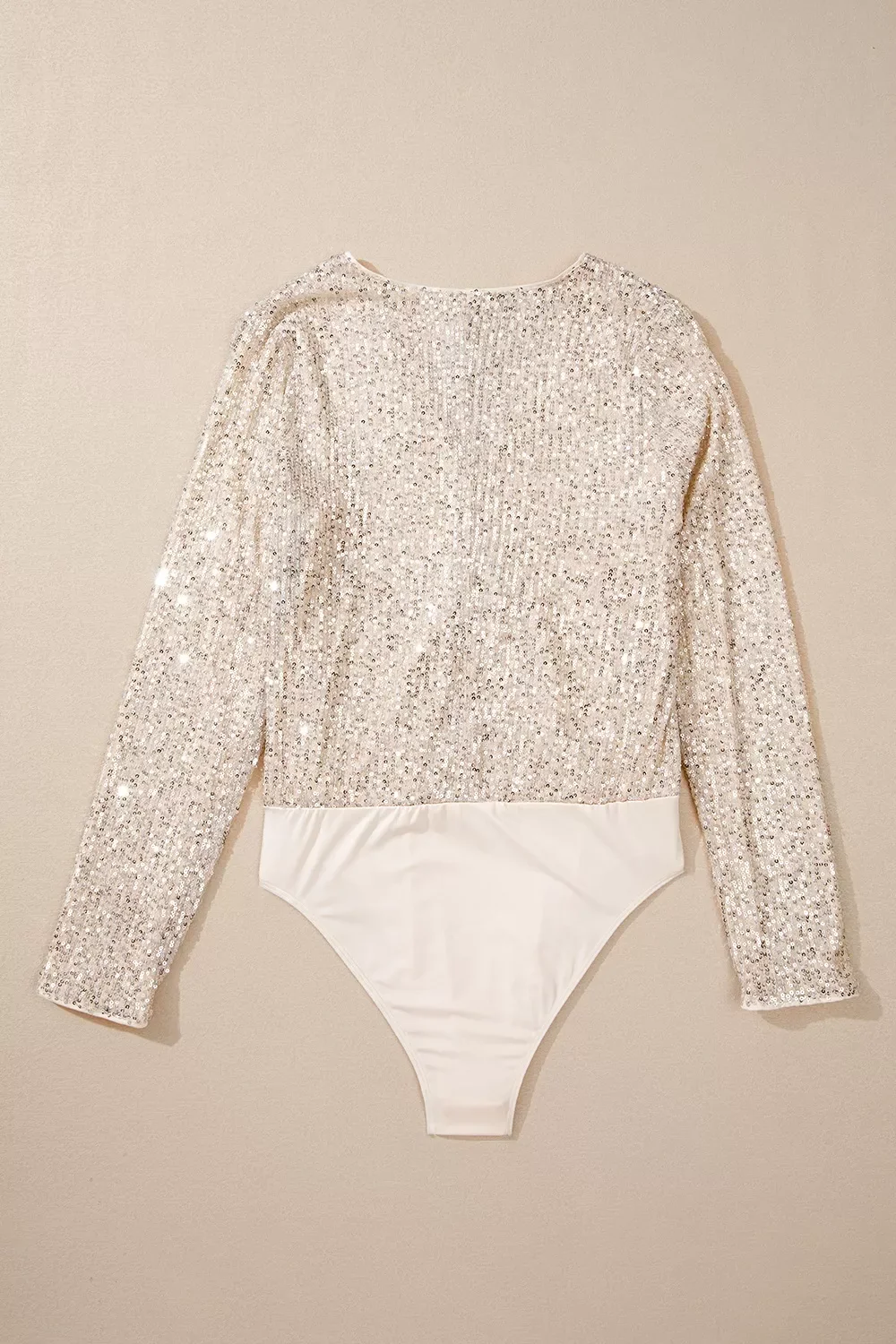 Sparkling Sequin Long Sleeve Bodysuit - Image 6