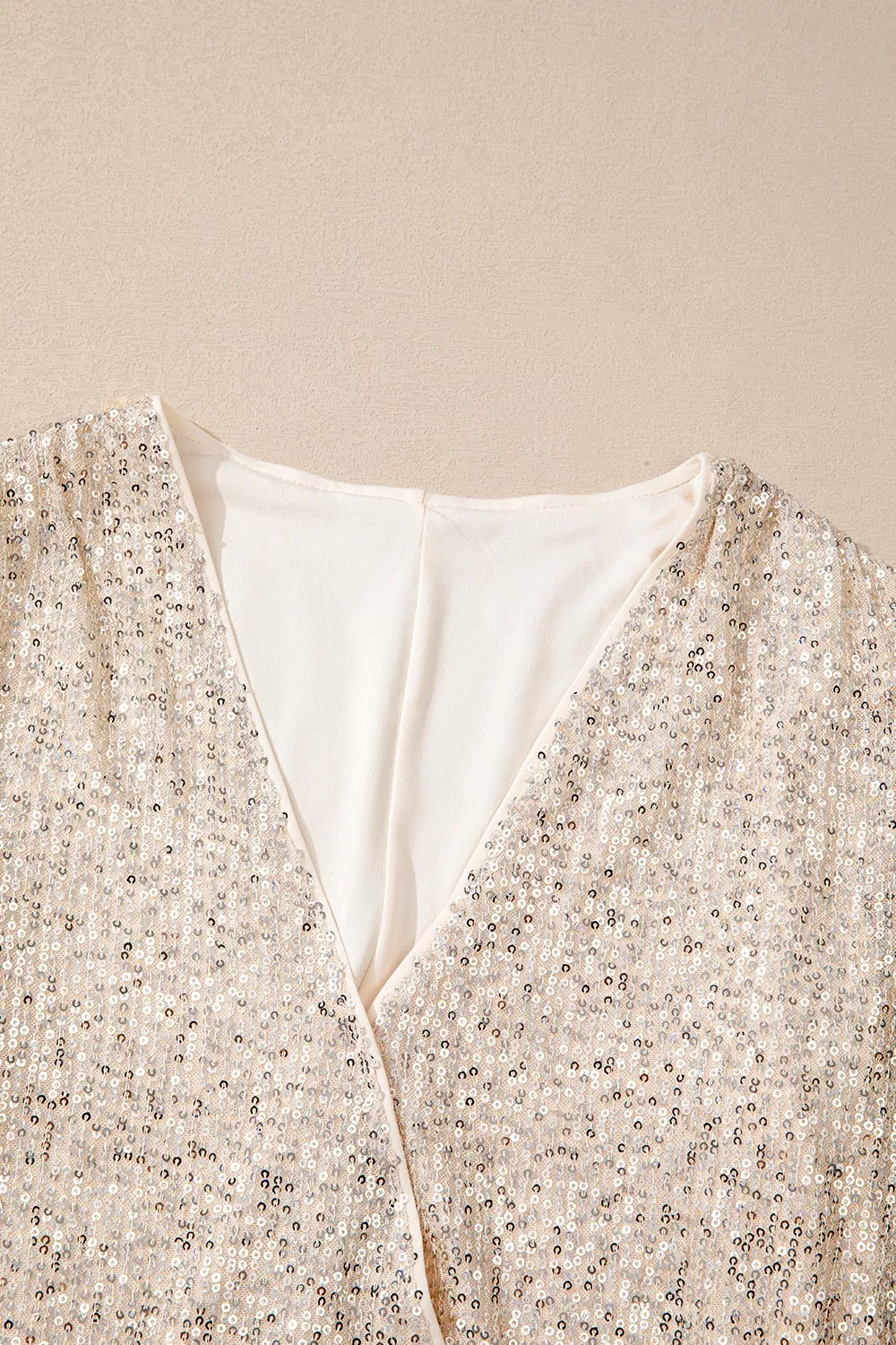 Sparkling Sequin Long Sleeve Bodysuit - Image 7