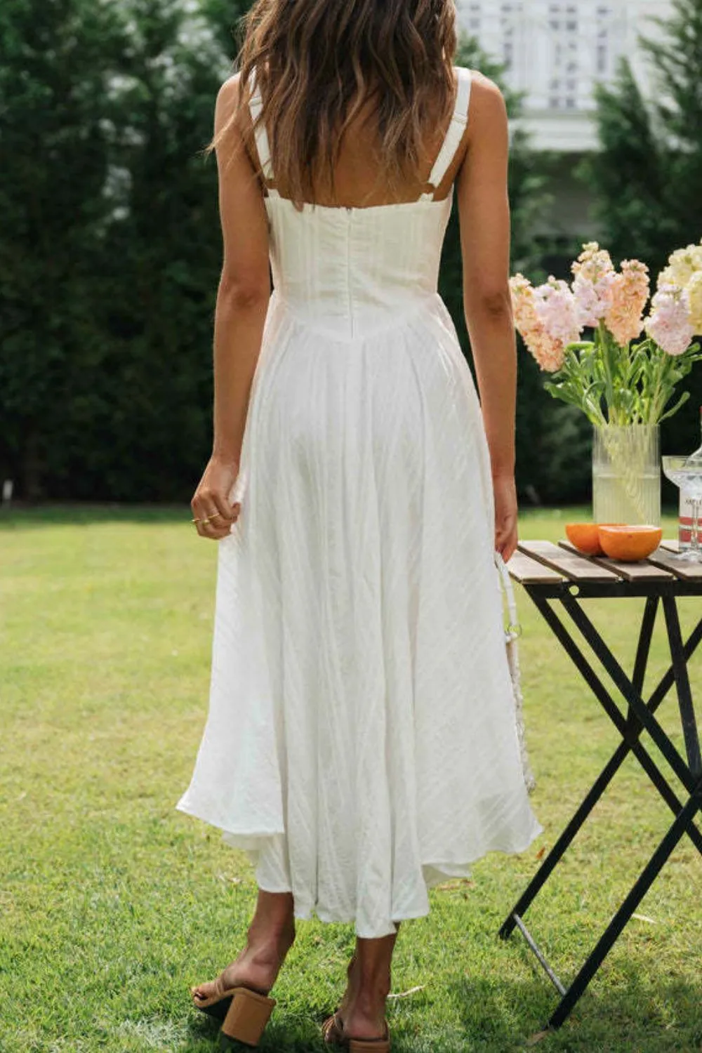 Square Neck Midi Cami Dress - Image 4