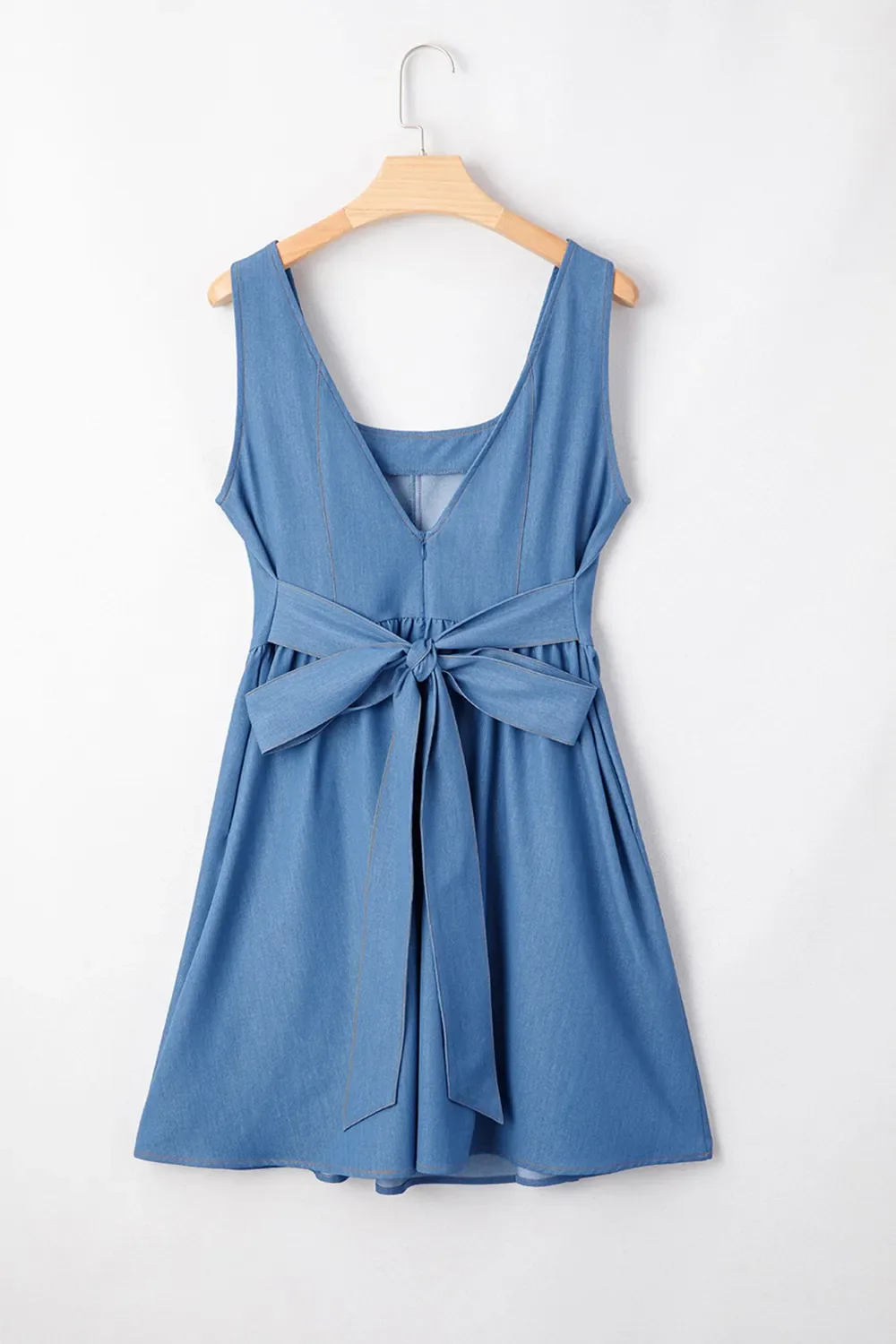 Square Neck Sleeveless Mini Dress - Image 4