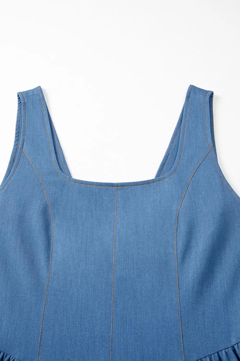 Square Neck Sleeveless Mini Dress - Image 5