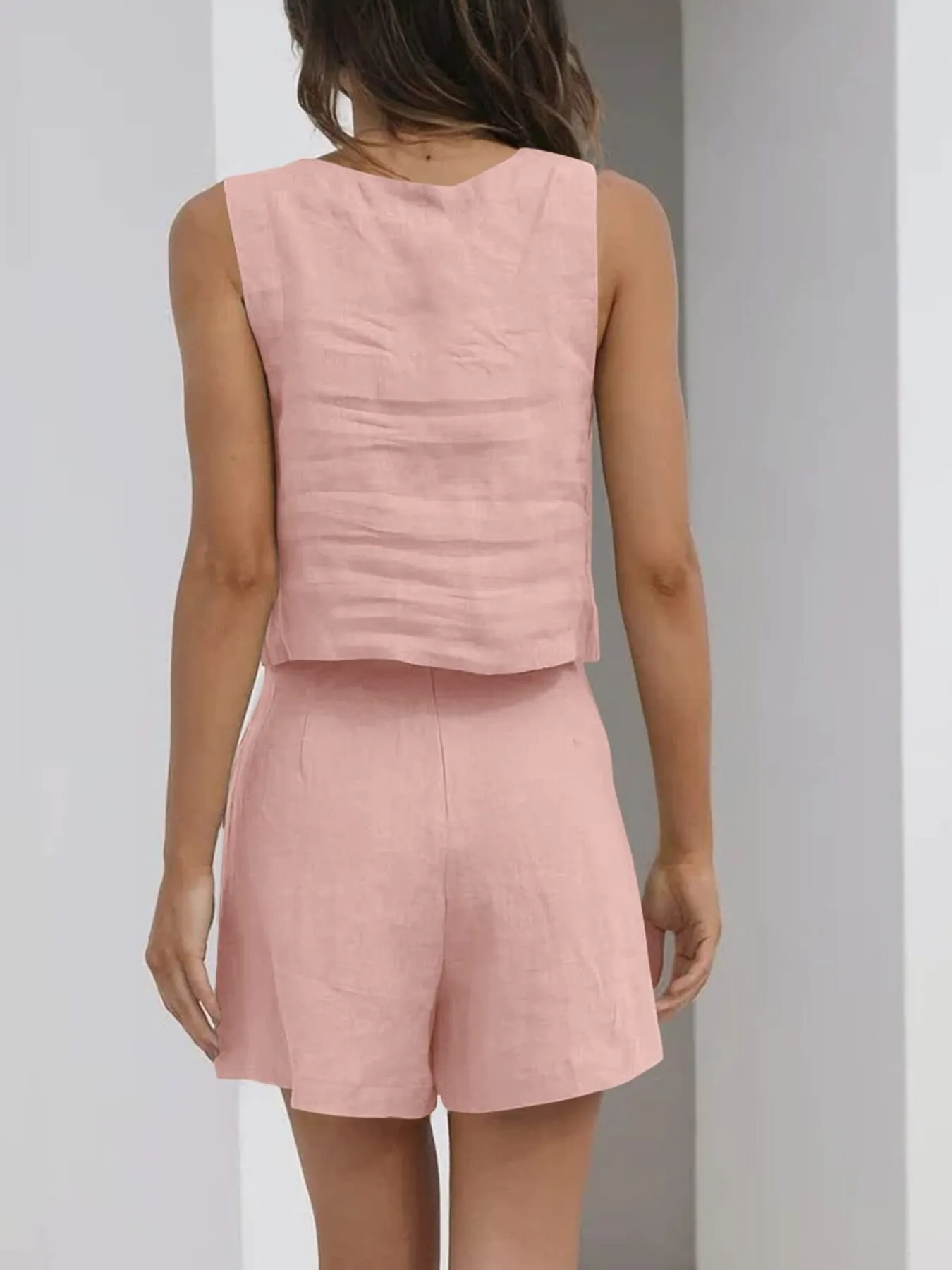 Square Neck Tank and Shorts Set - Image 23