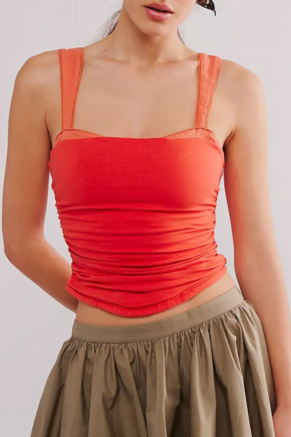 Square Neck Wide Strap Cami - Image 13