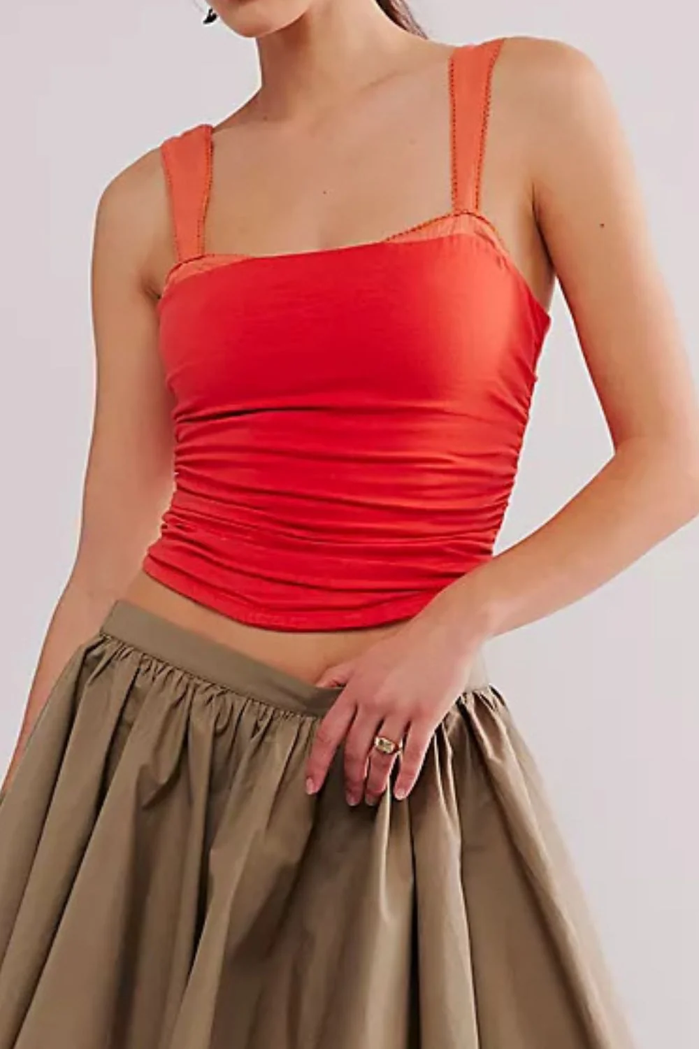 Square Neck Wide Strap Cami - Image 14