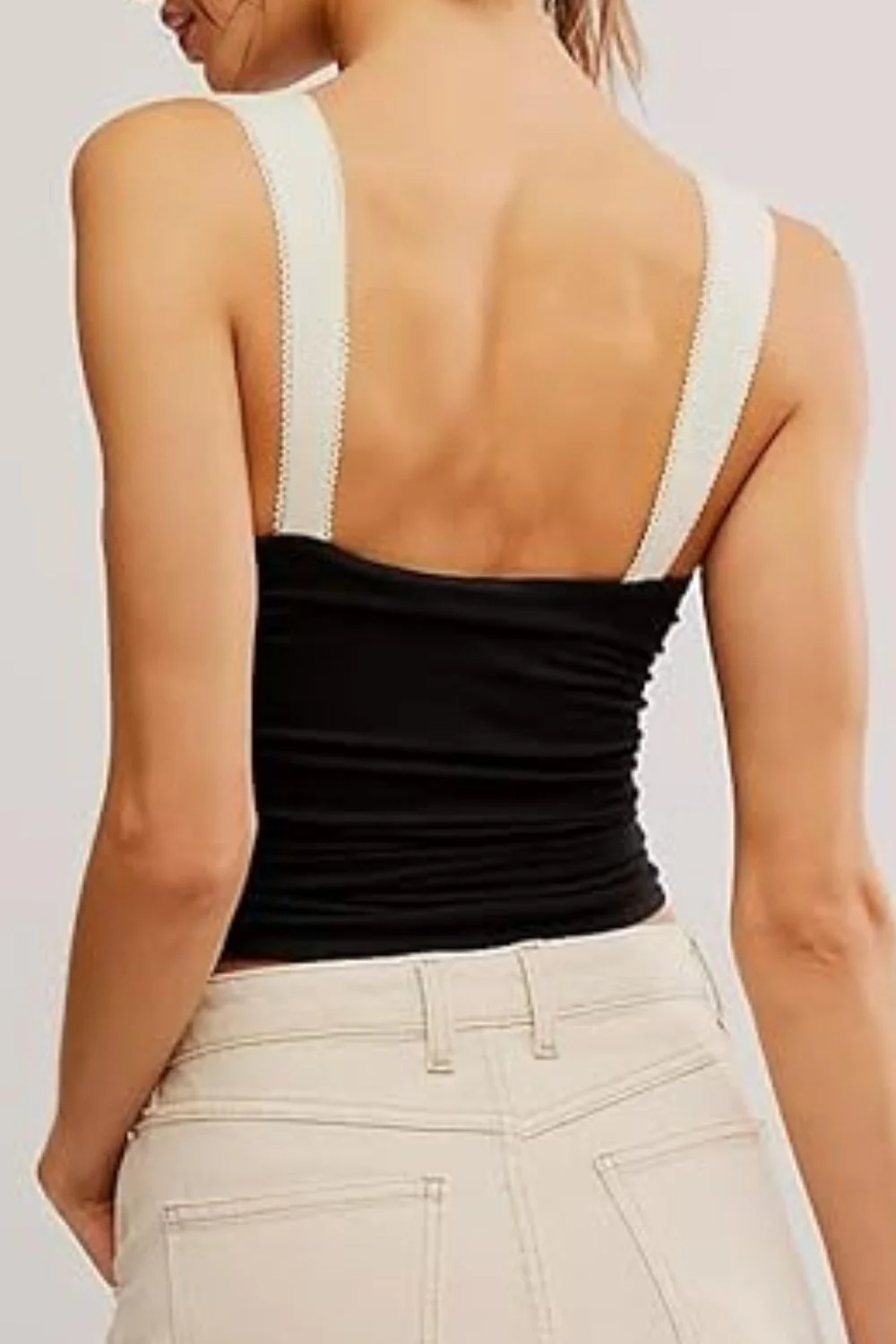 Square Neck Wide Strap Cami - Image 4