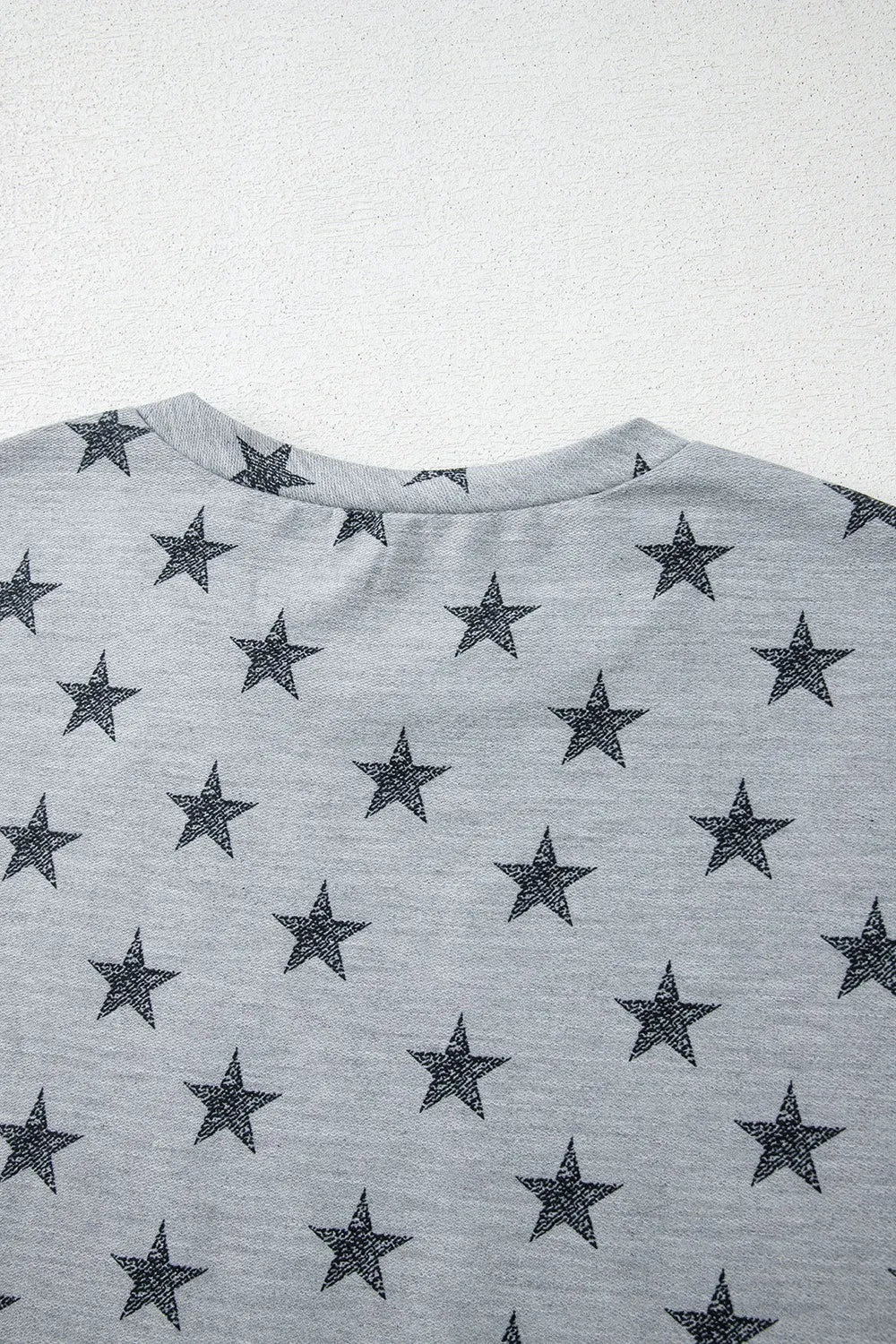Star Print Tiered Ruffled Sleeve Crew Neck T Shirt - Image 10