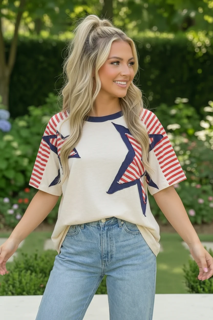 Stars and Stripes Forever Graphic Tee - Image 5
